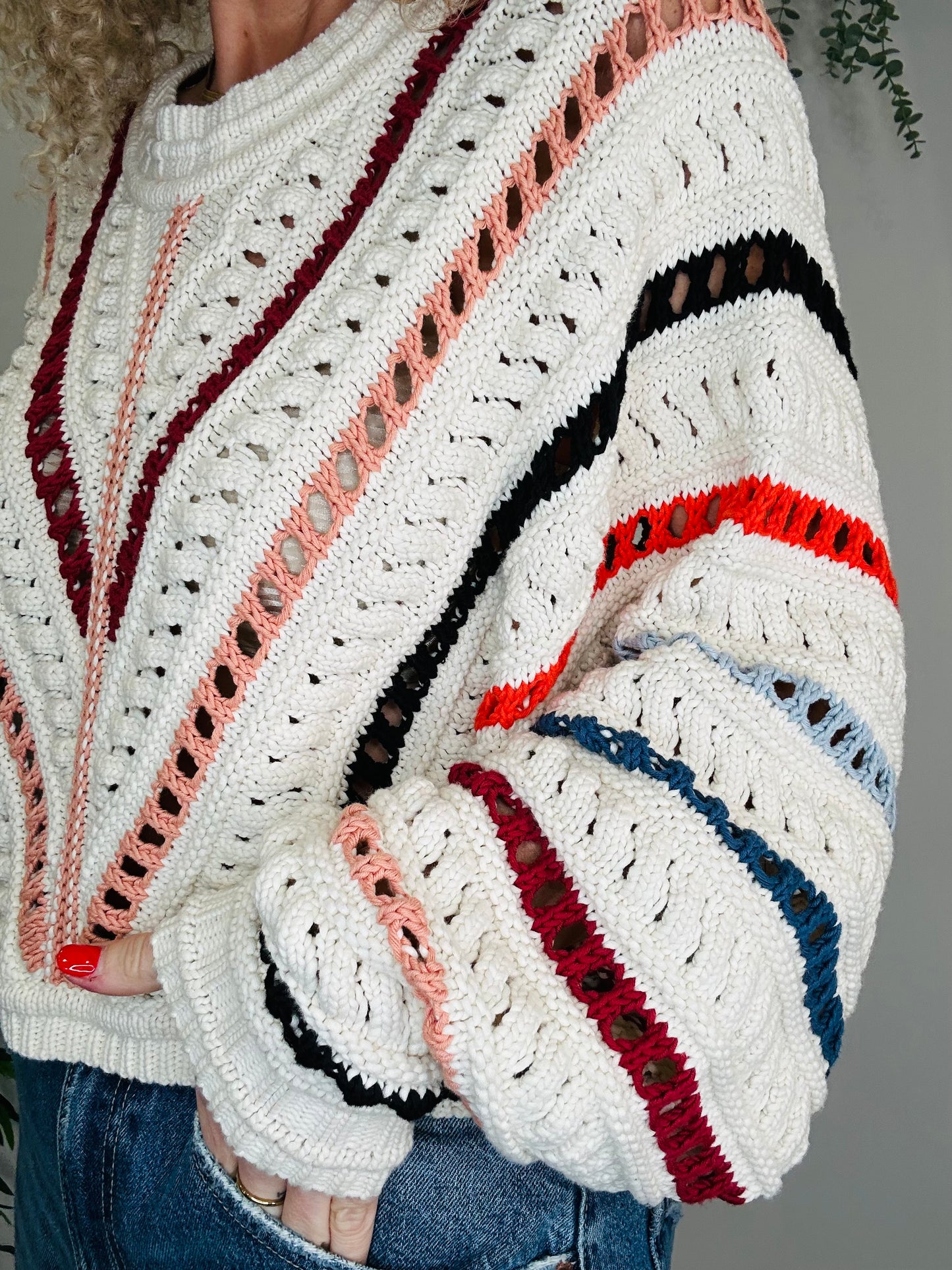 Crochet Knit Jumper - Size 2
