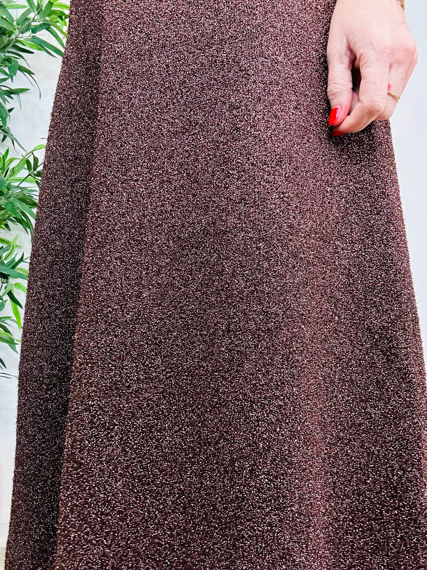 Sparkly Wool Skirt - Size M