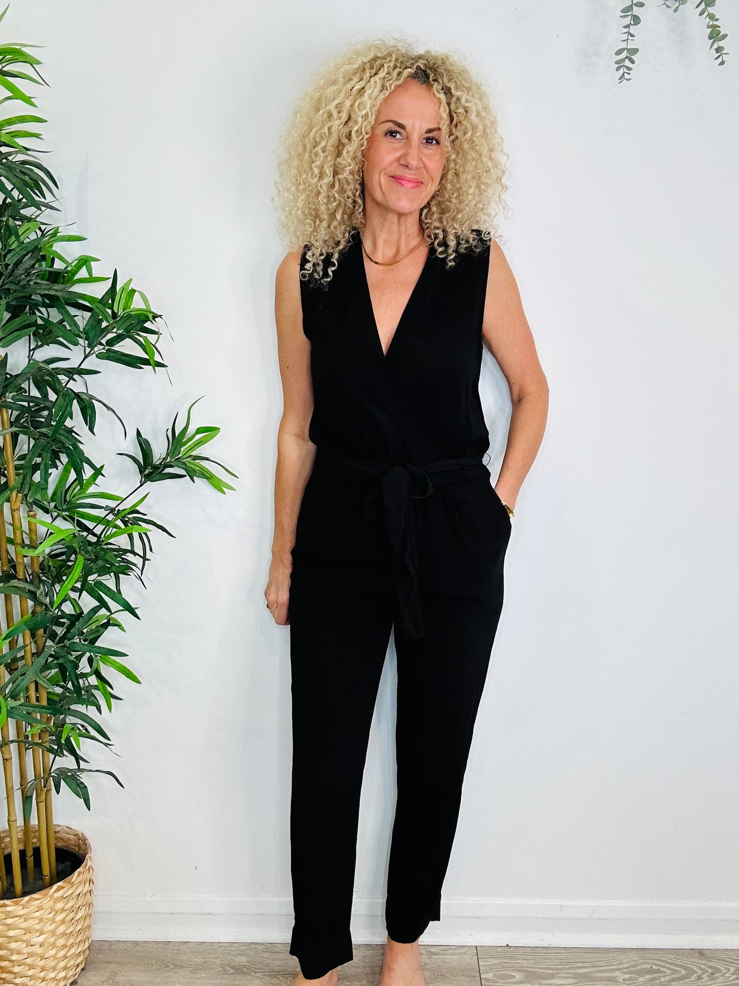 Belted Jumpsuit - Size 8