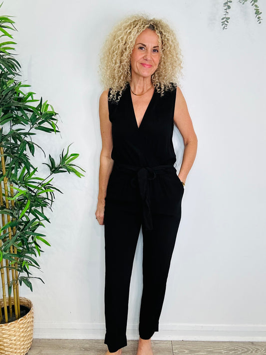 Belted Jumpsuit - Size 8