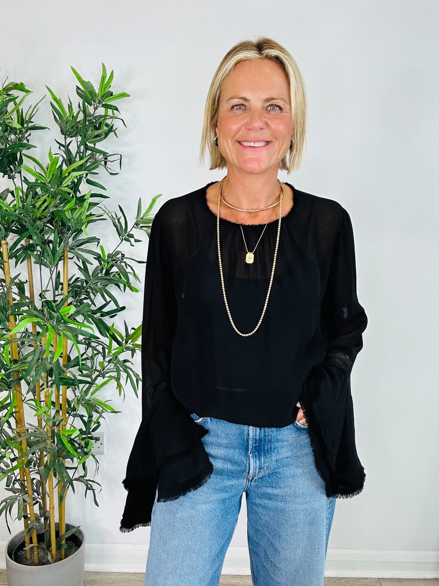 Sheer Blouse - O/S