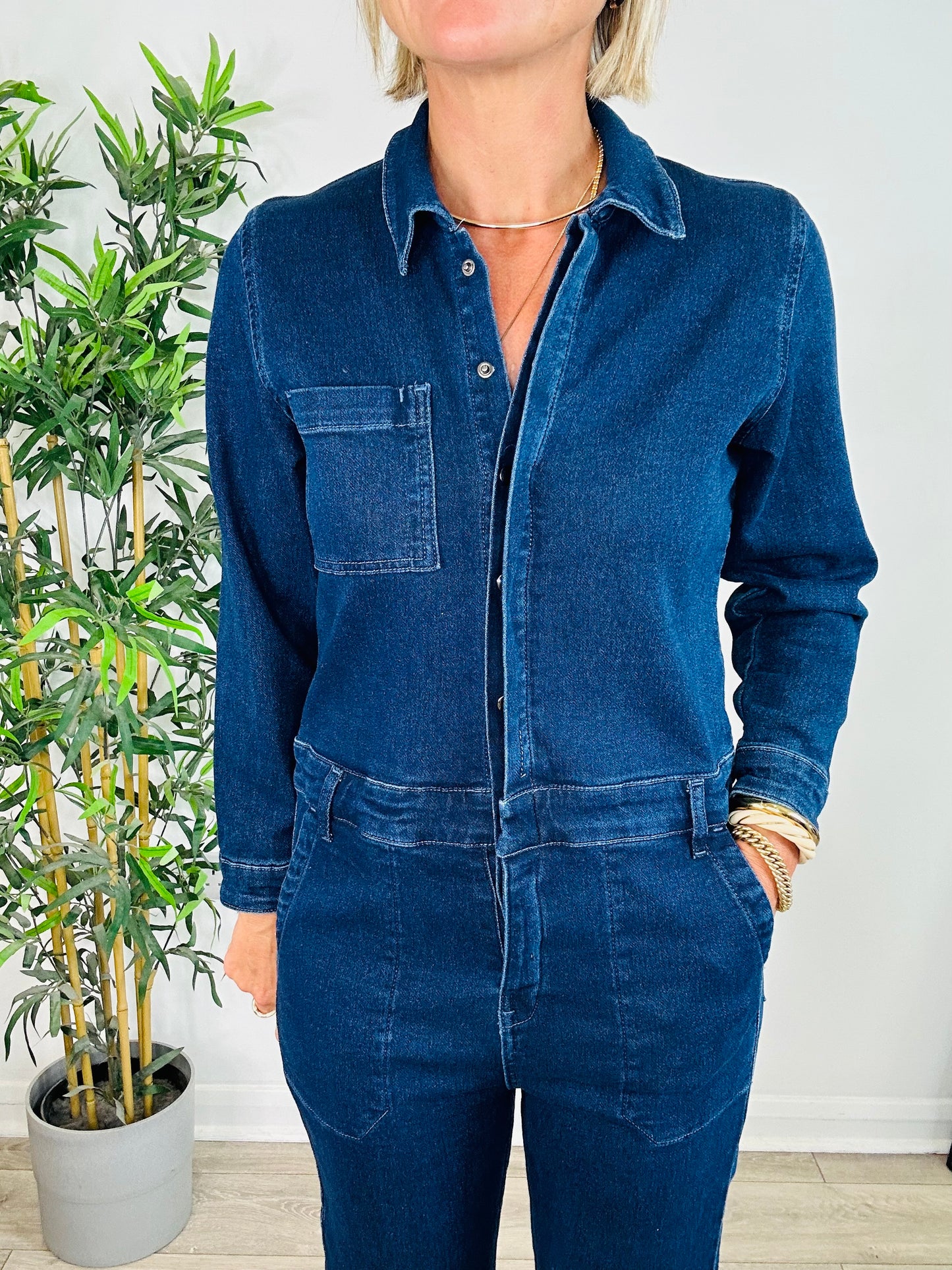 Denim Jumpsuit - Size S
