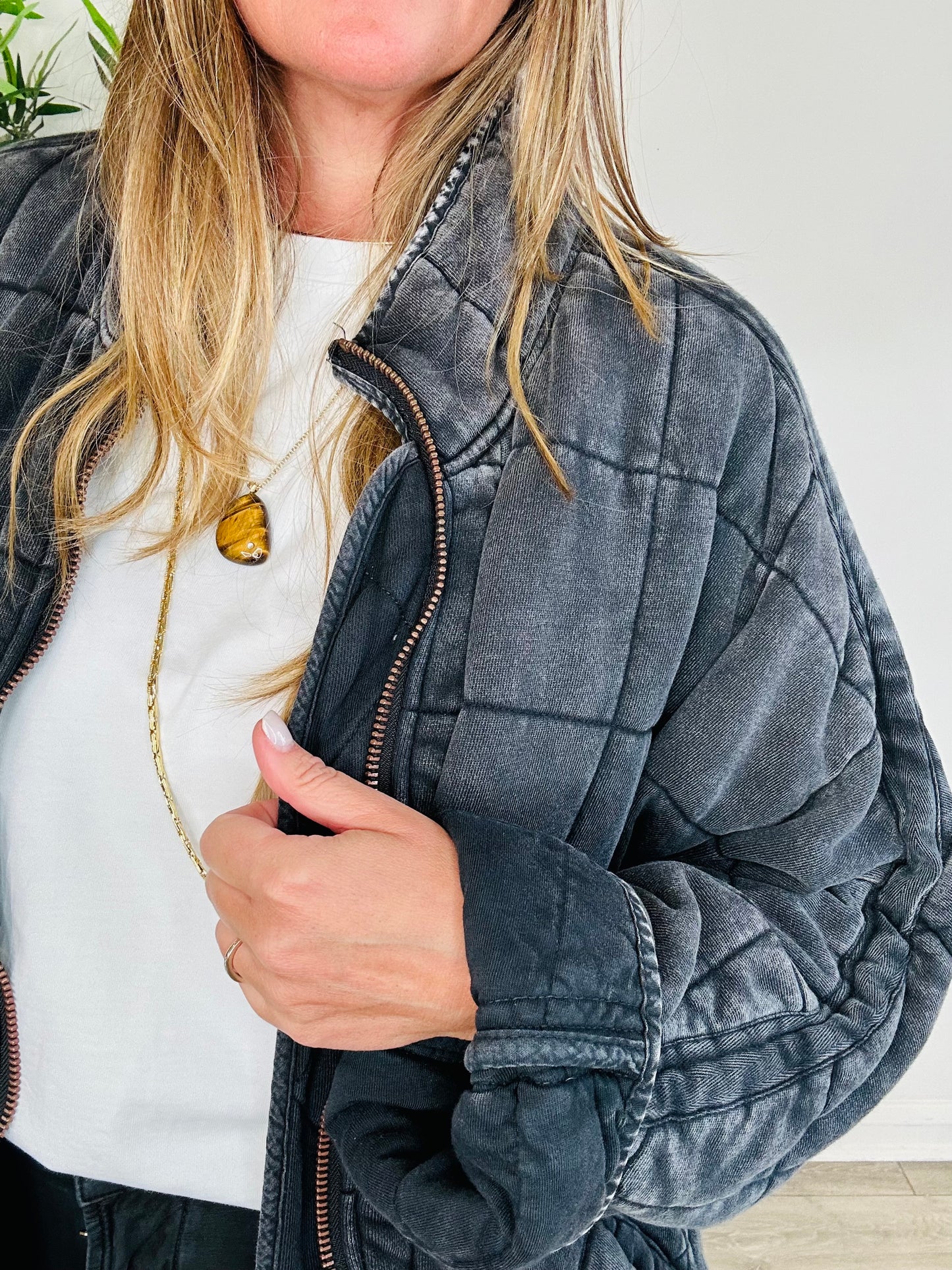 Dolman Quilted Jacket - Size S