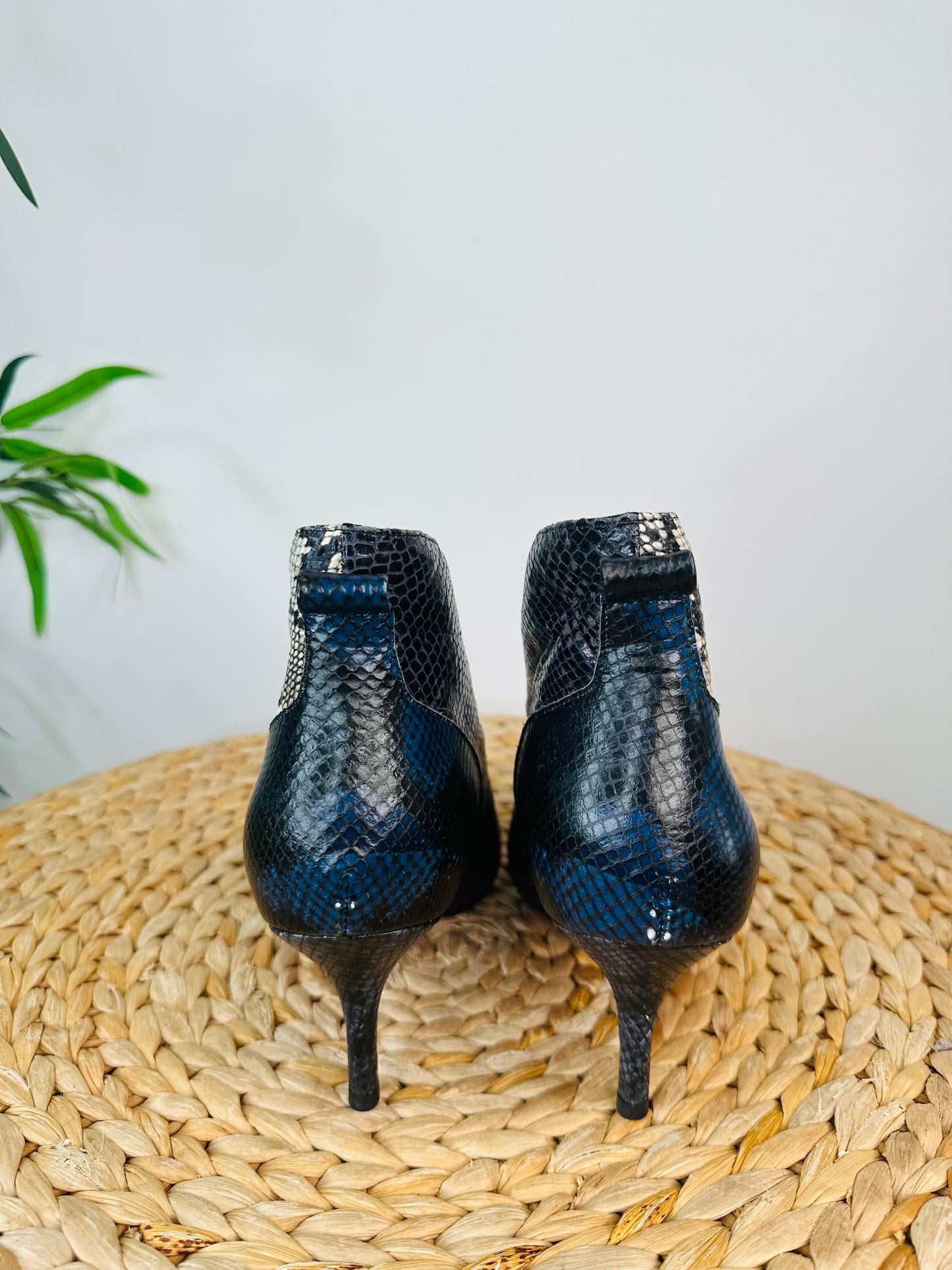 Snakeskin Boots - Size 39