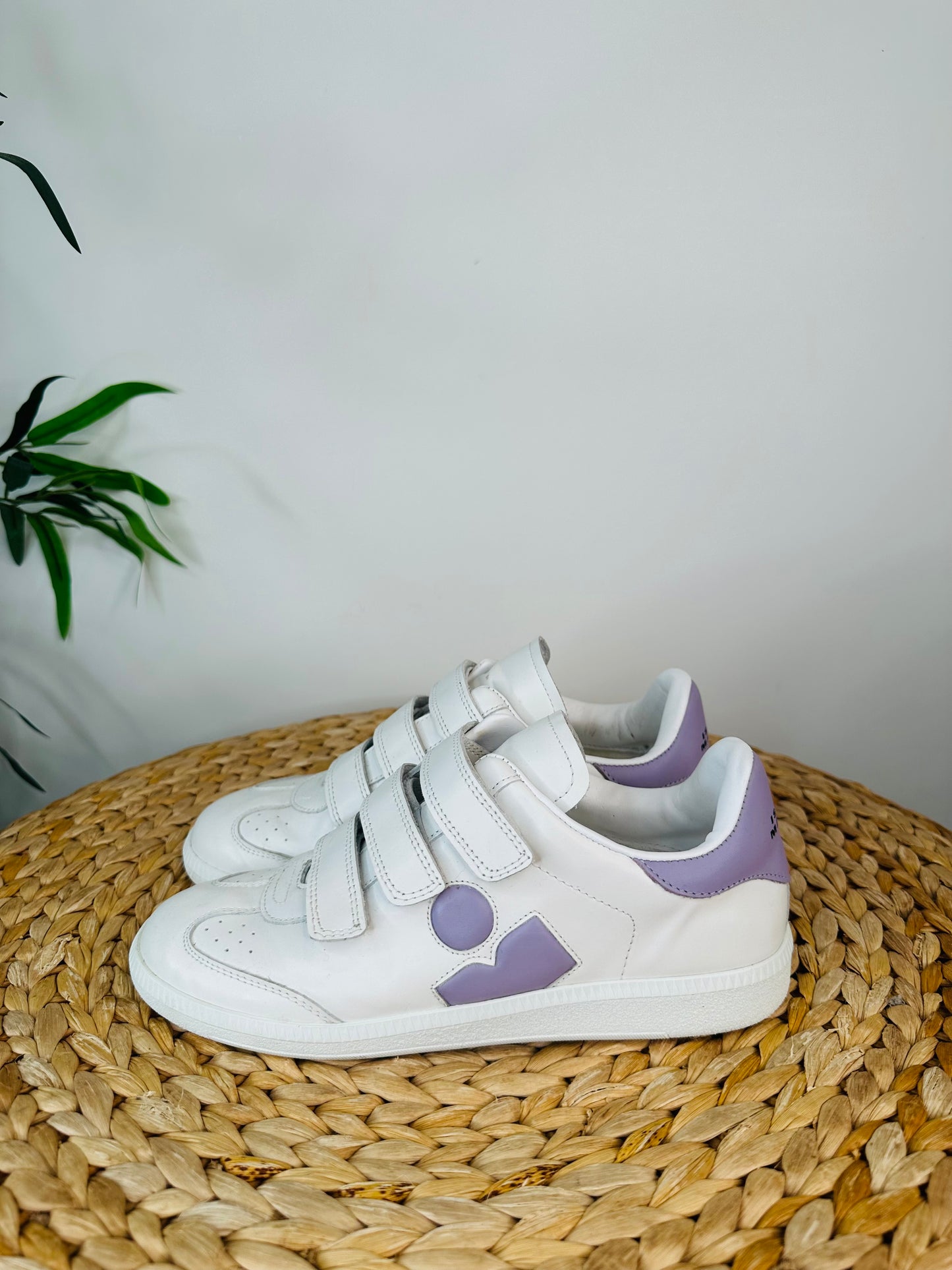 Beth Leather Trainers - Size 38