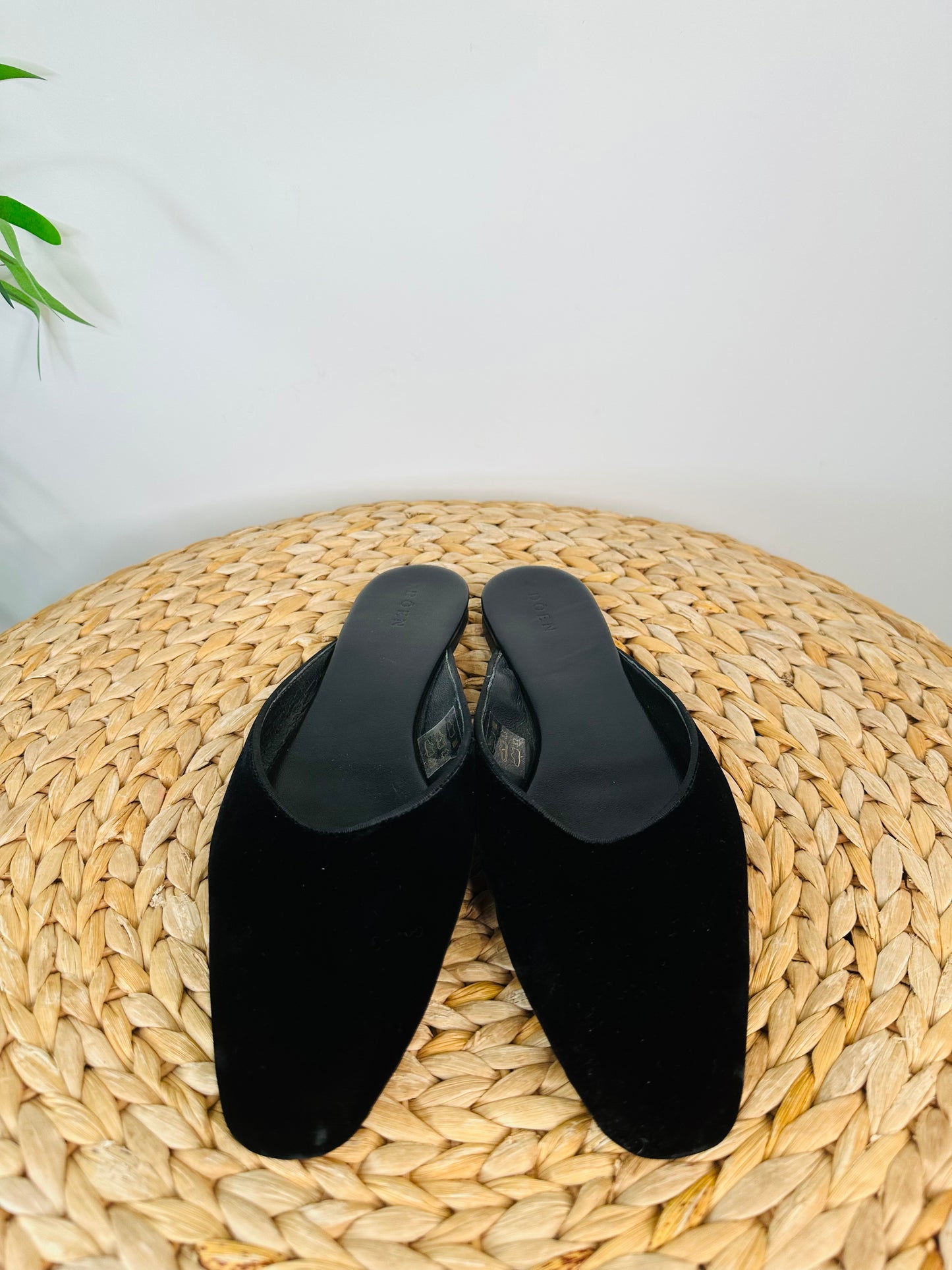 Velvet Mules - Size 39.5