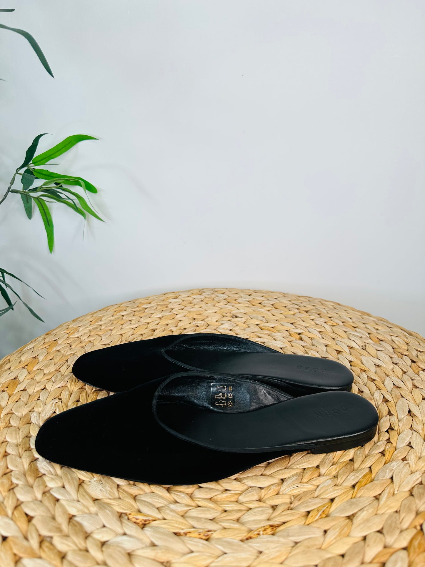 Velvet Mules - Size 39.5