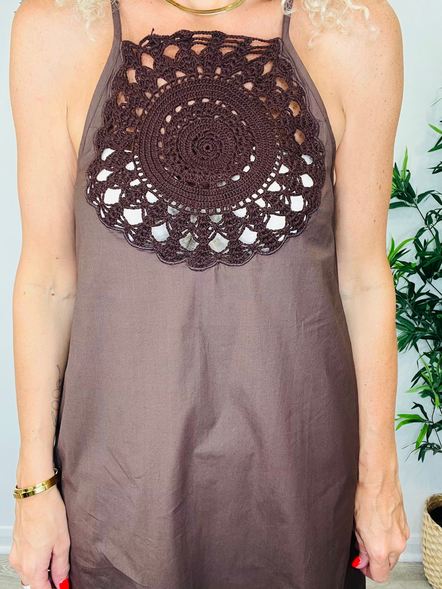 Cotton Crochet Sundress - Size 12