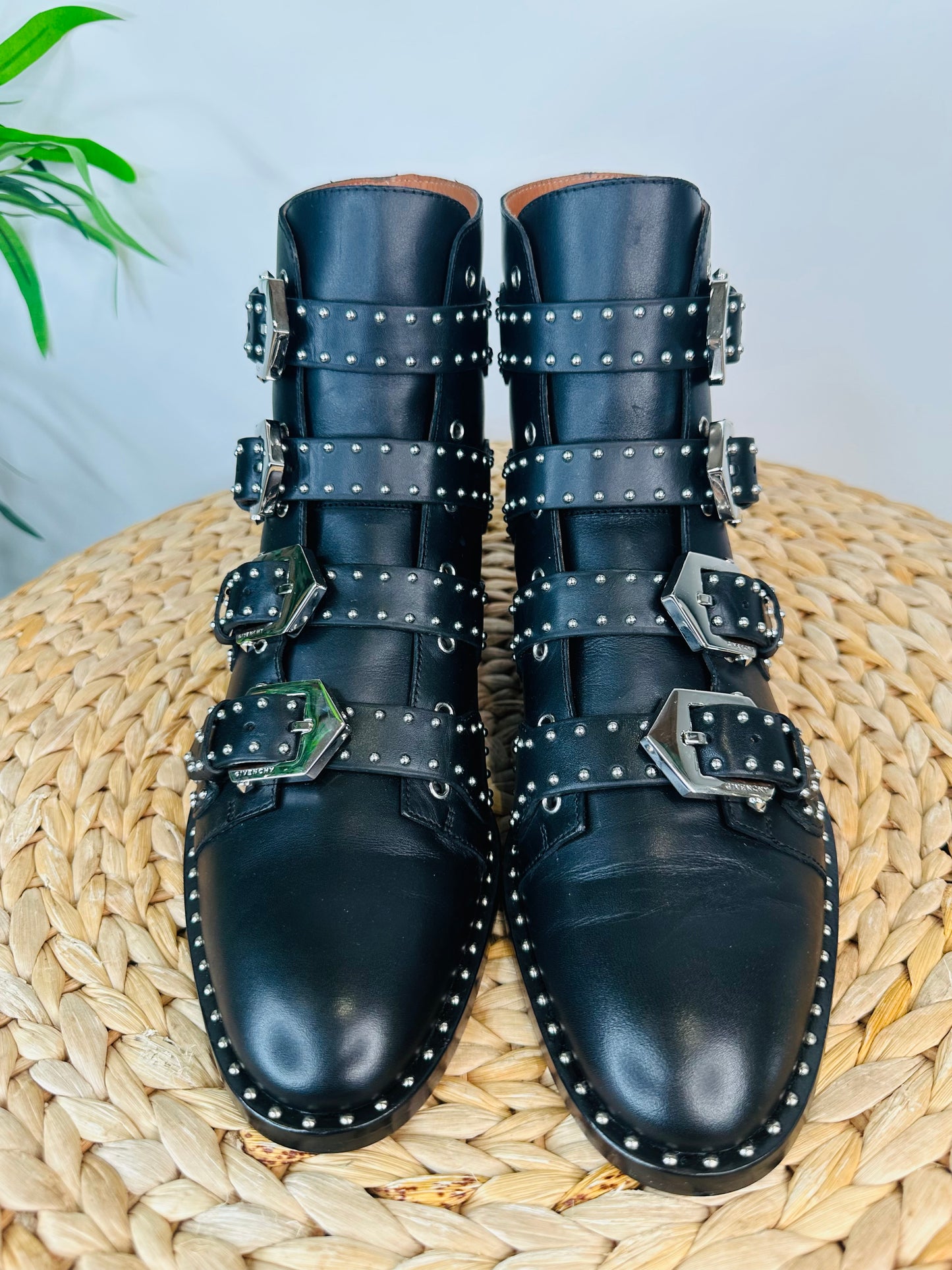 Elegant Studded Boots - Size 40