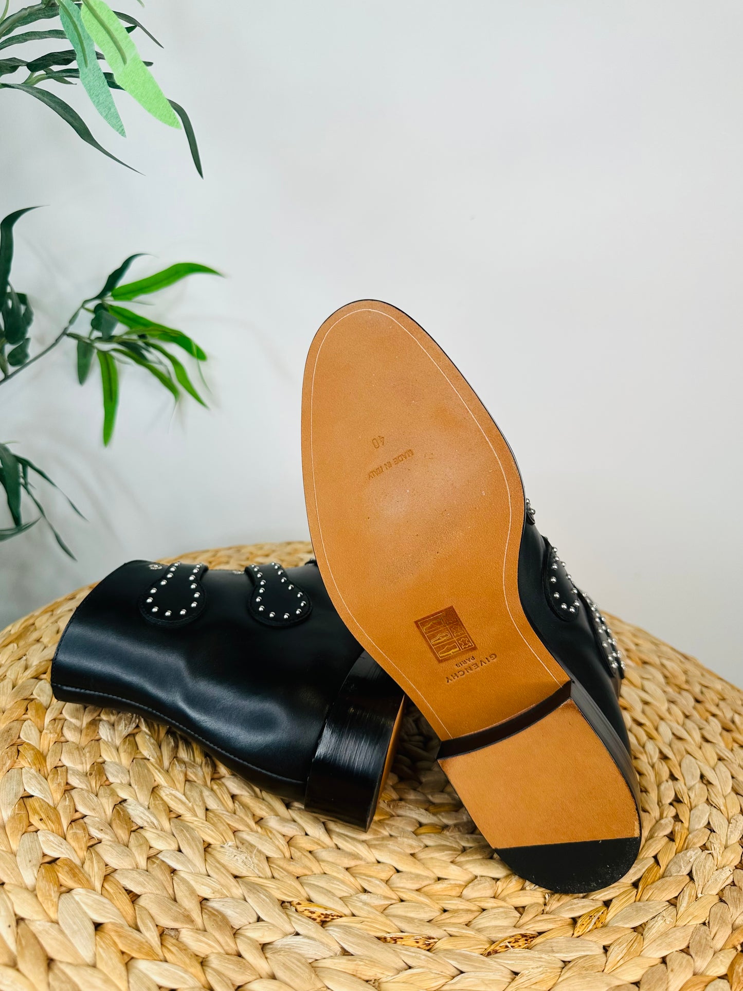 Elegant Studded Boots - Size 40