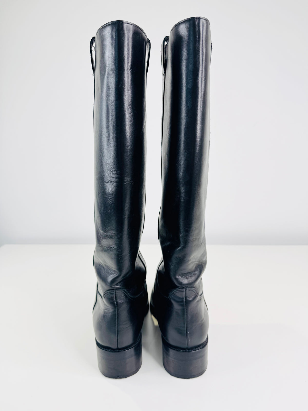 Bridget Leather Knee Boots - Size 40