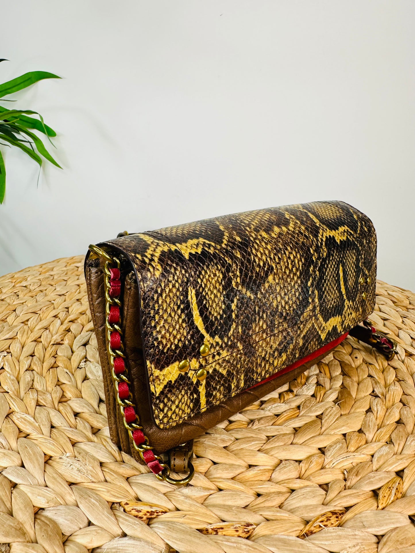 Snakeskin Leather Charly Bag