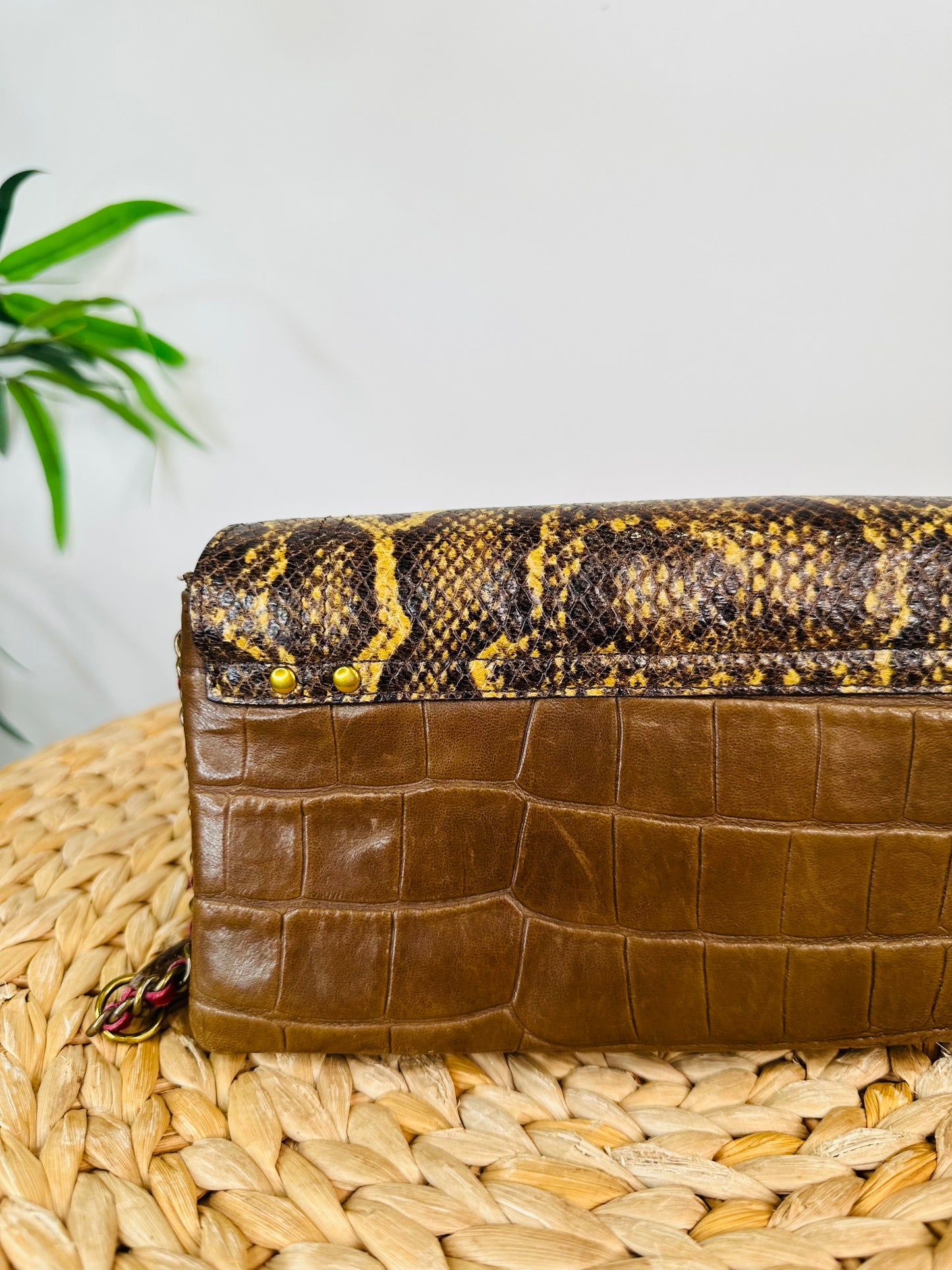 Snakeskin Leather Charly Bag