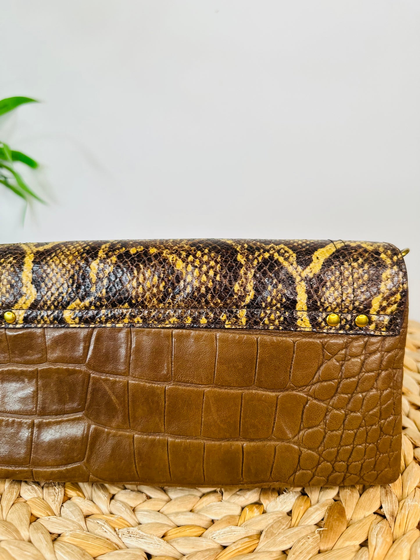 Snakeskin Leather Charly Bag