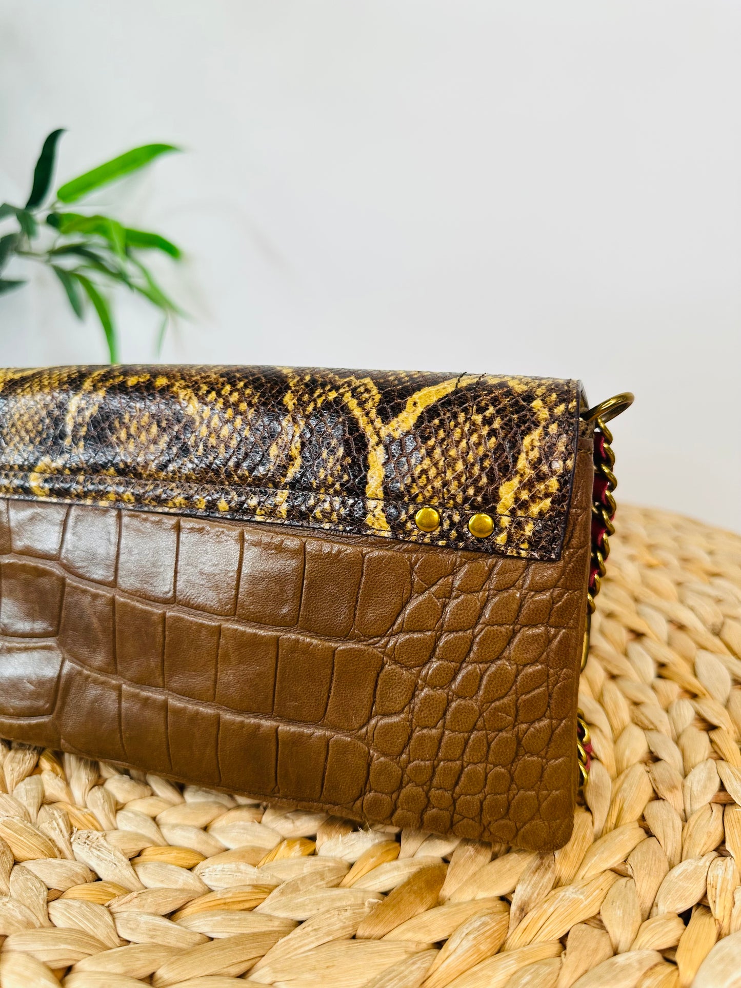 Snakeskin Leather Charly Bag
