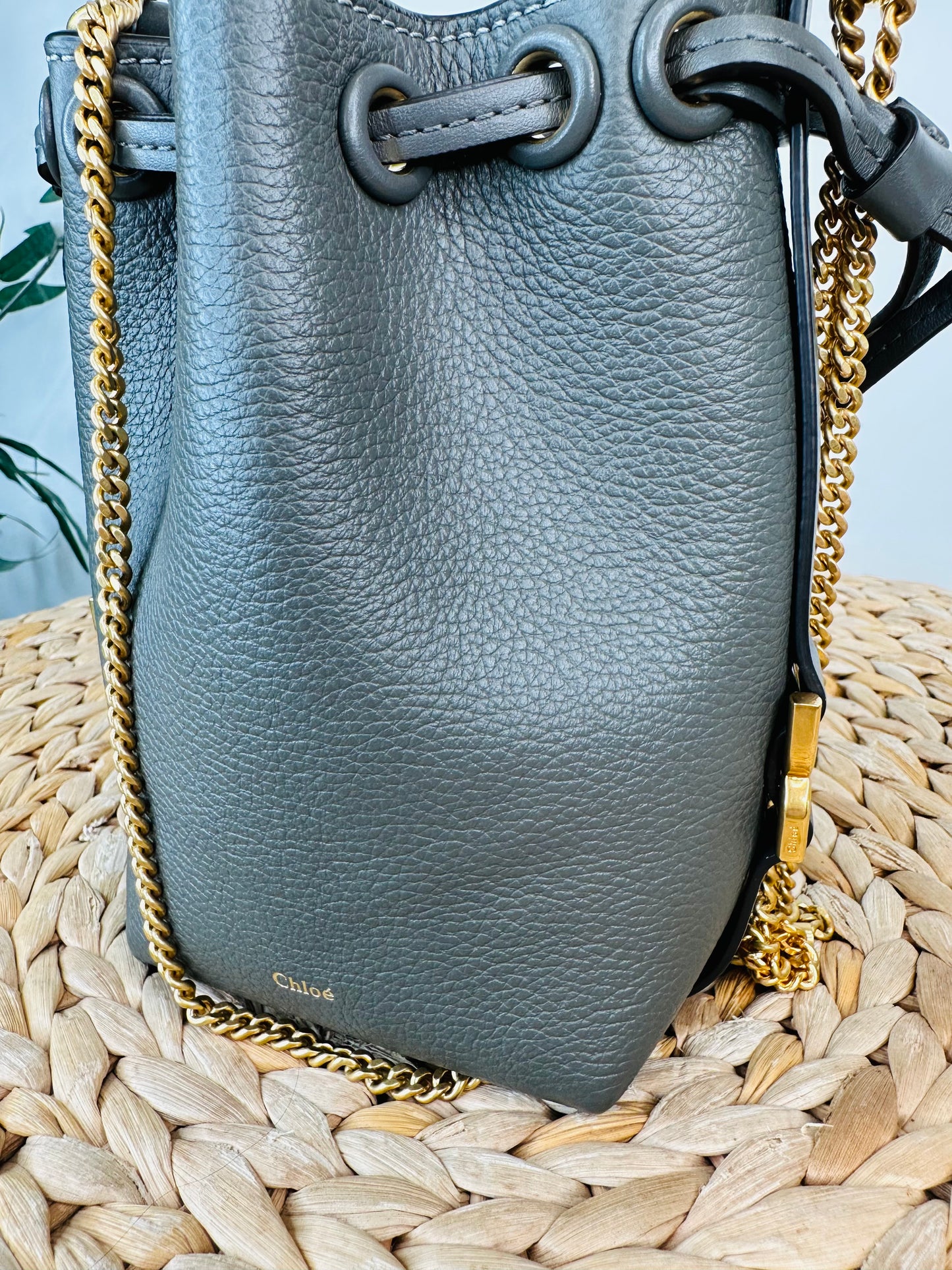 Marcie Mini Leather Bucket Bag