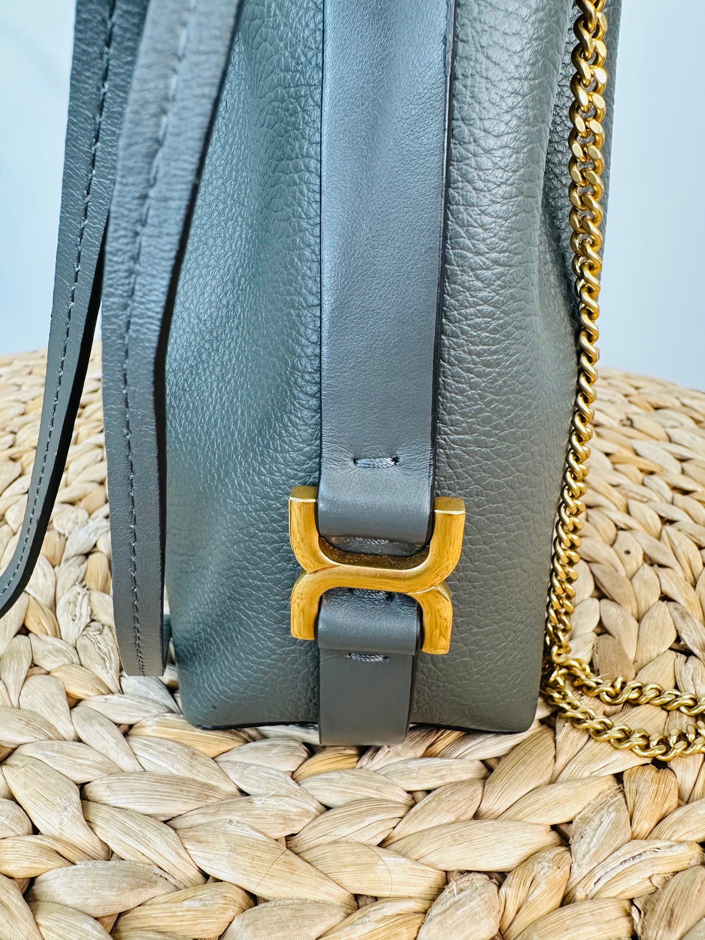 Marcie Mini Leather Bucket Bag