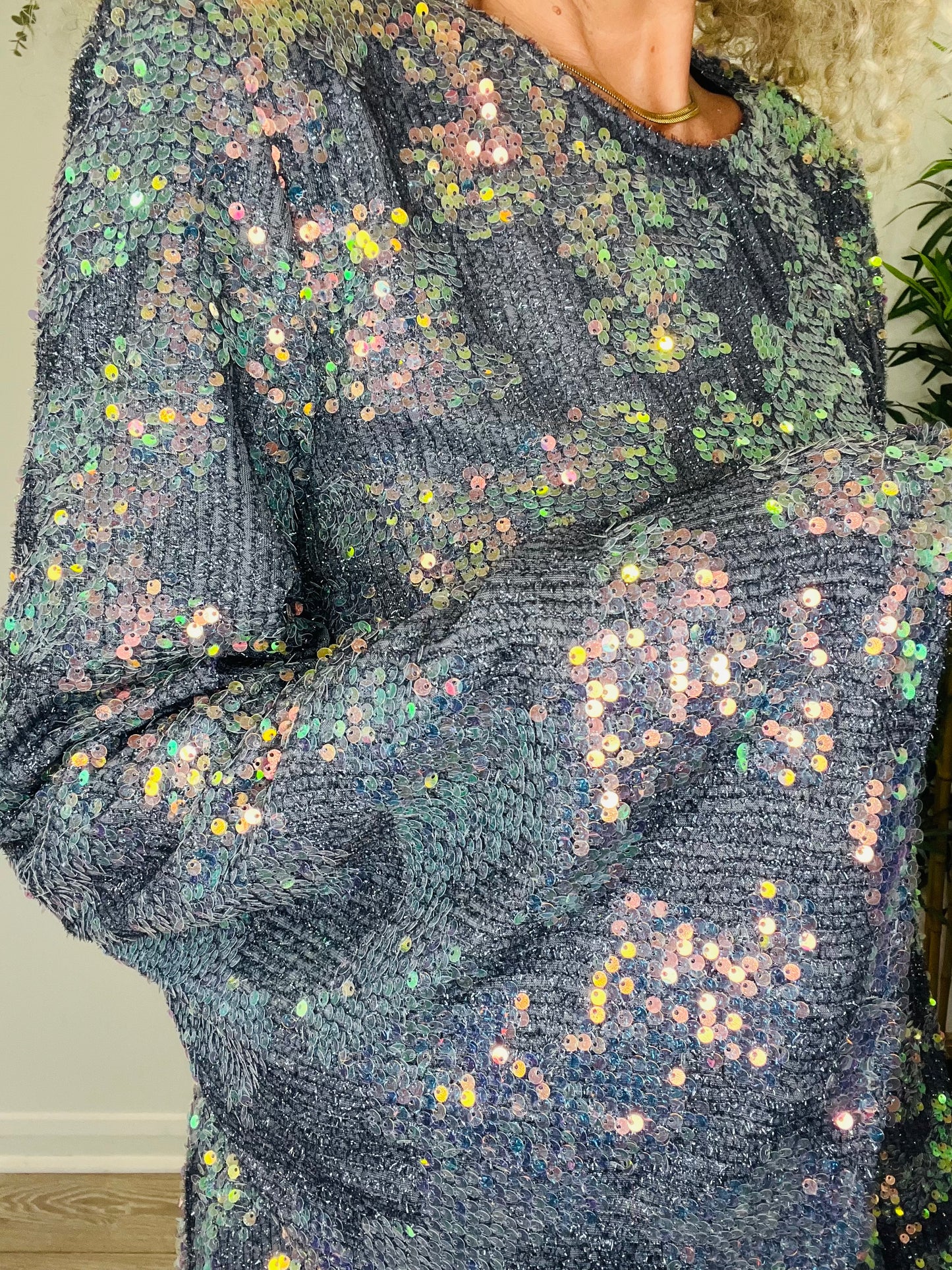 Short Sequin Dress - Size L