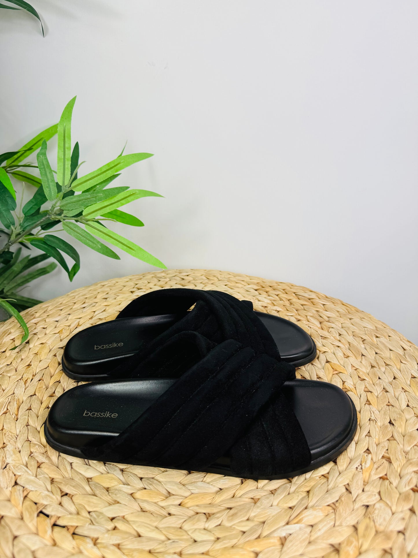 Suede Slides - Size 40
