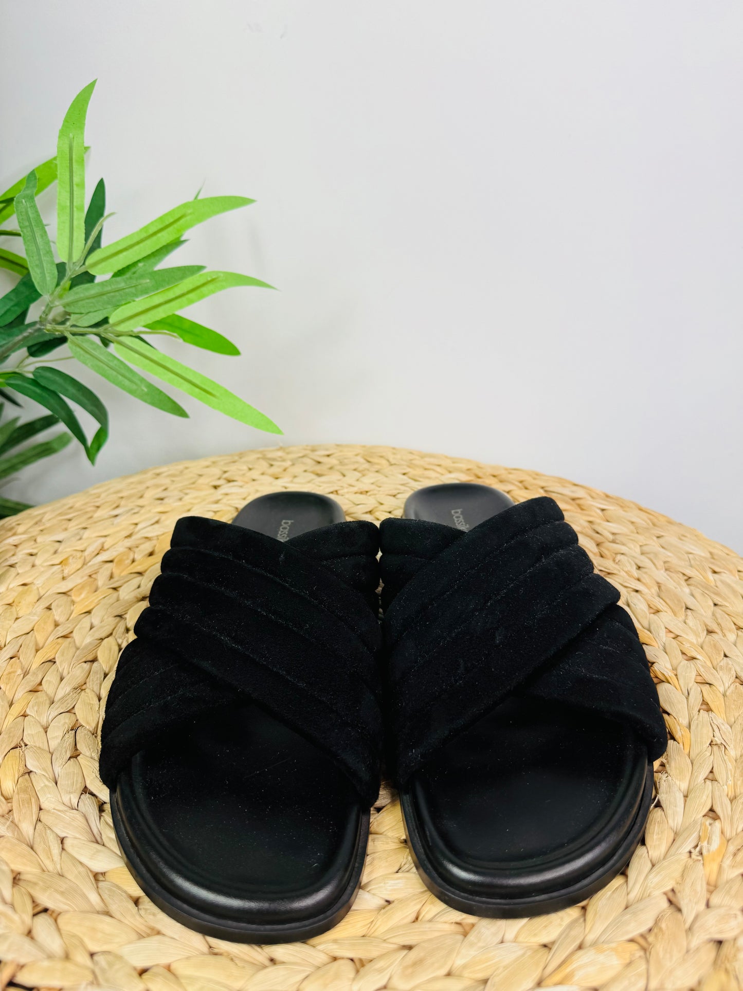 Suede Slides - Size 40