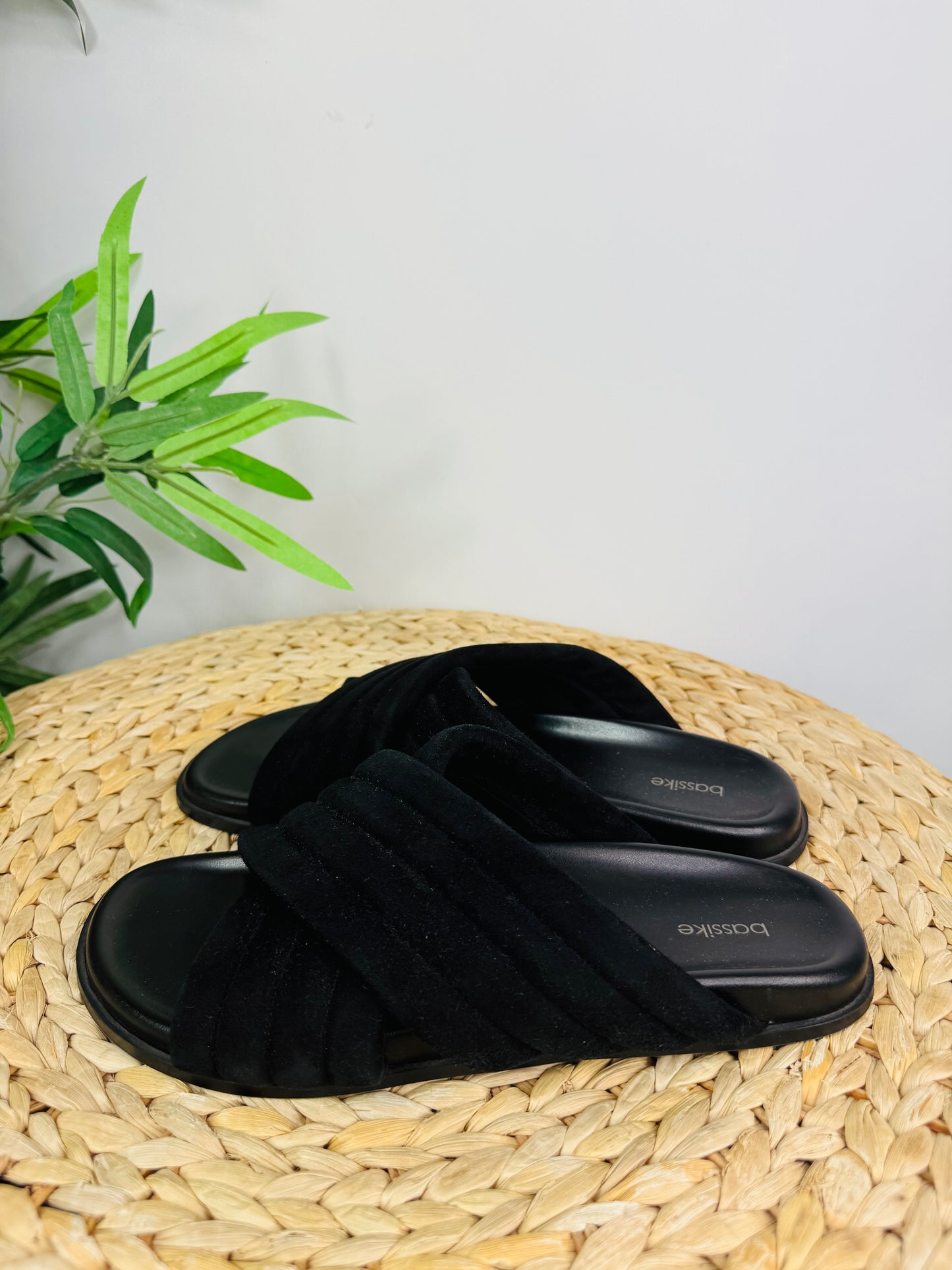 Suede Slides - Size 40