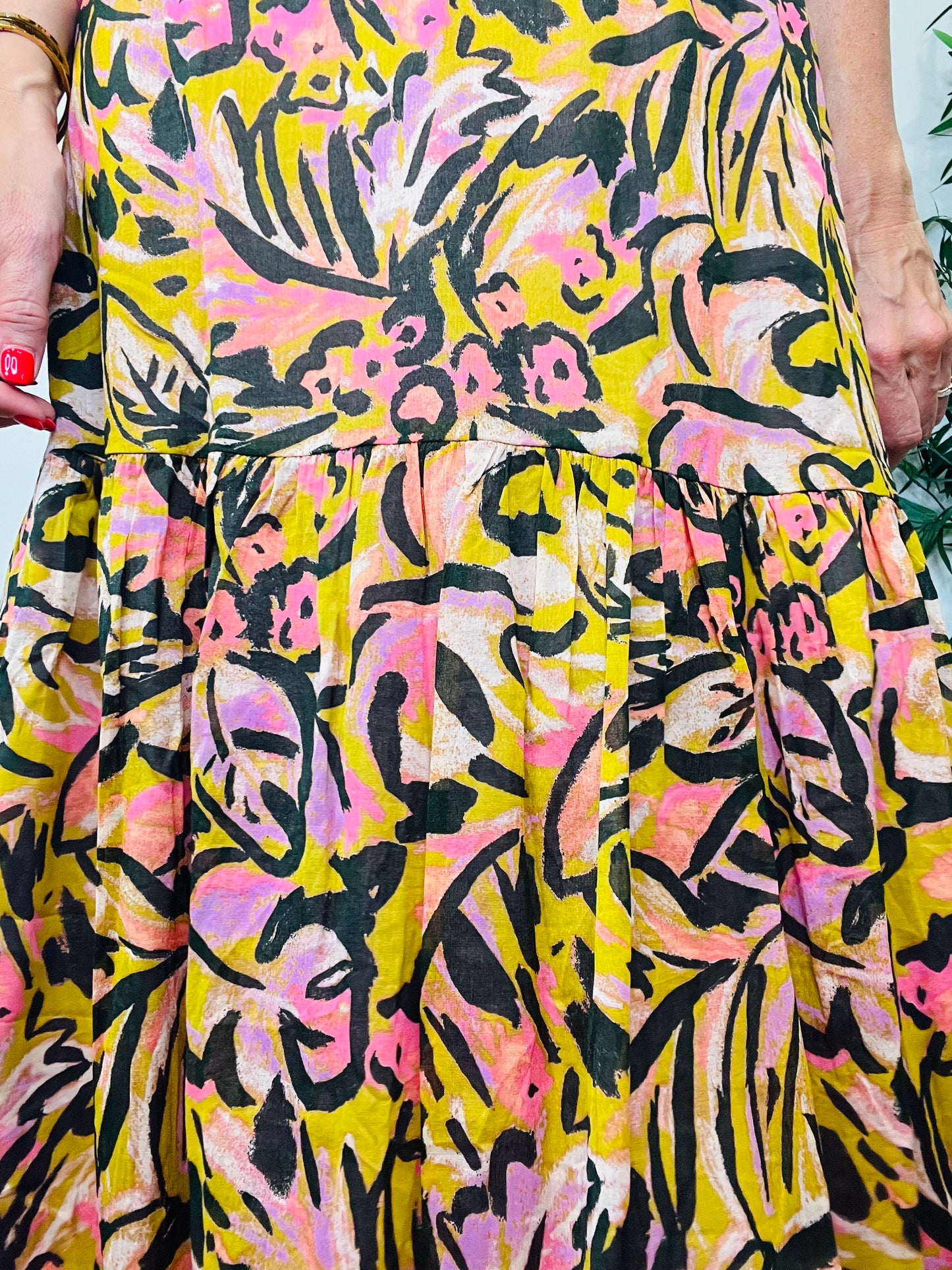Patterned Maxi Skirt - Size 2