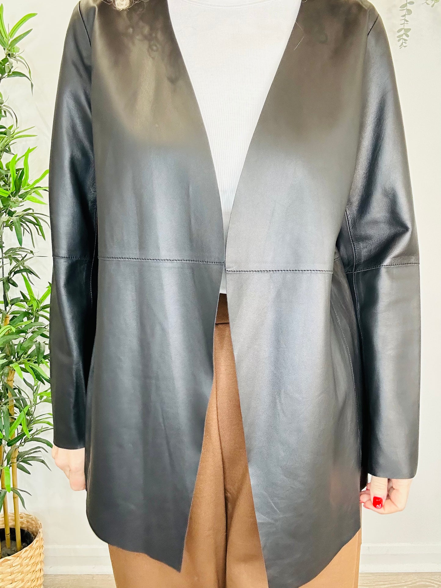 Leather Jacket - Size L