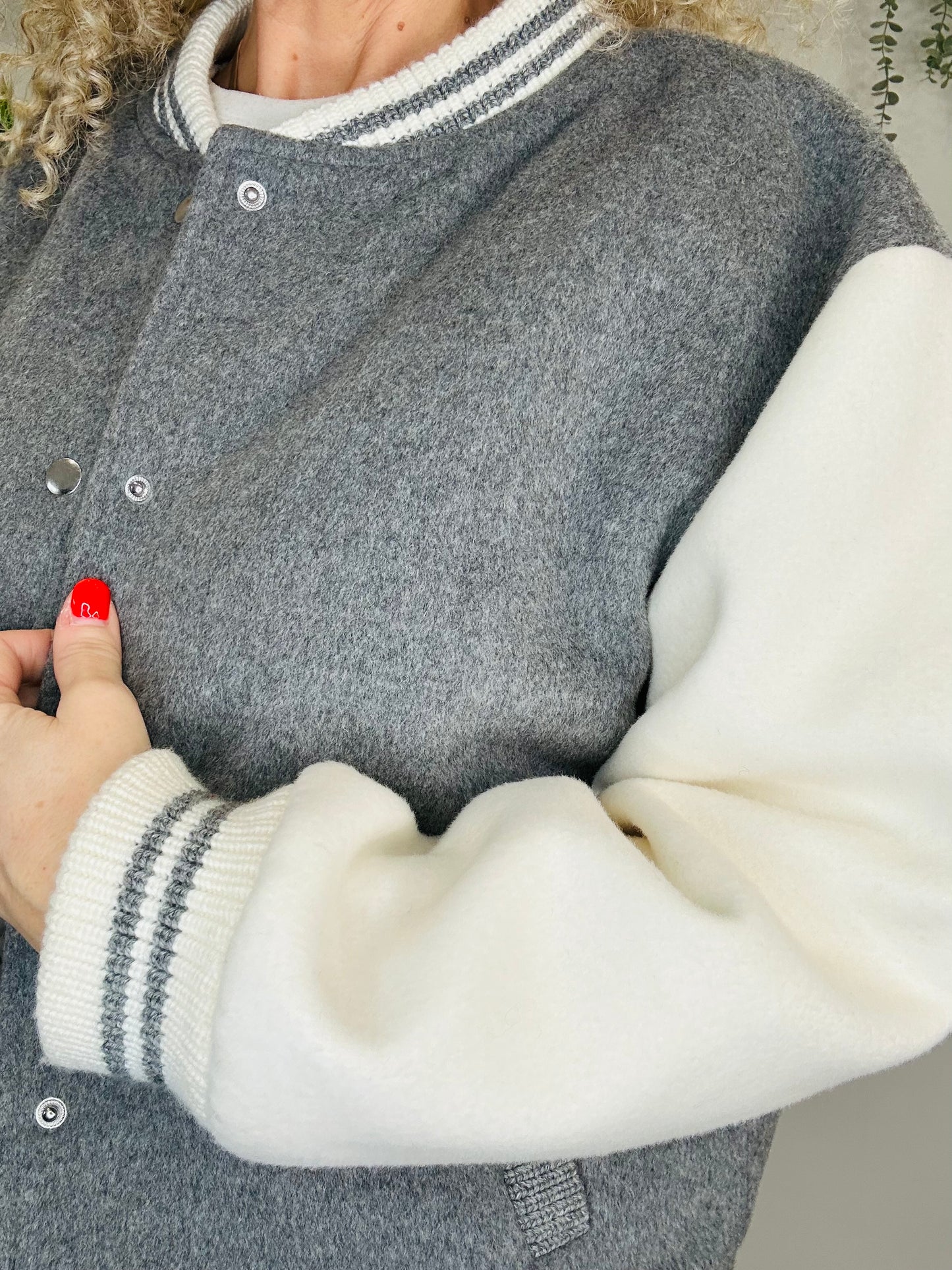 Wool Bomber Jacket - Size M