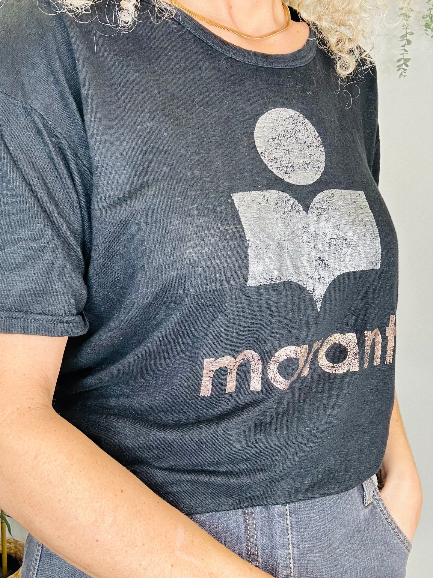 Linen Logo Tee - Size L