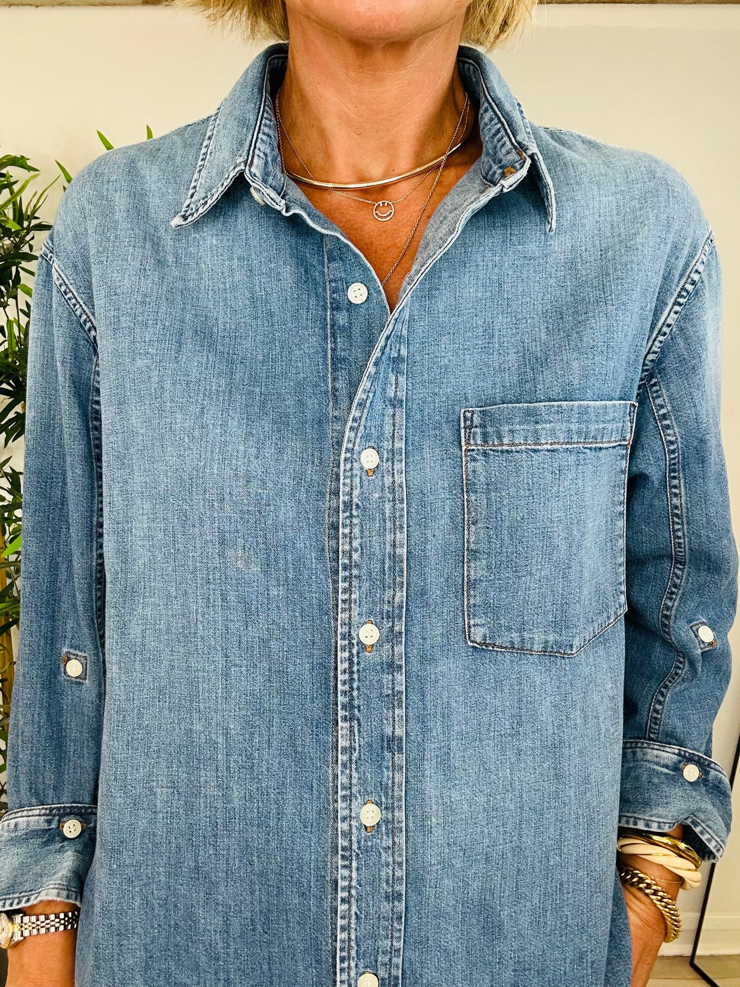 Denim Kayla Shirt - Size S