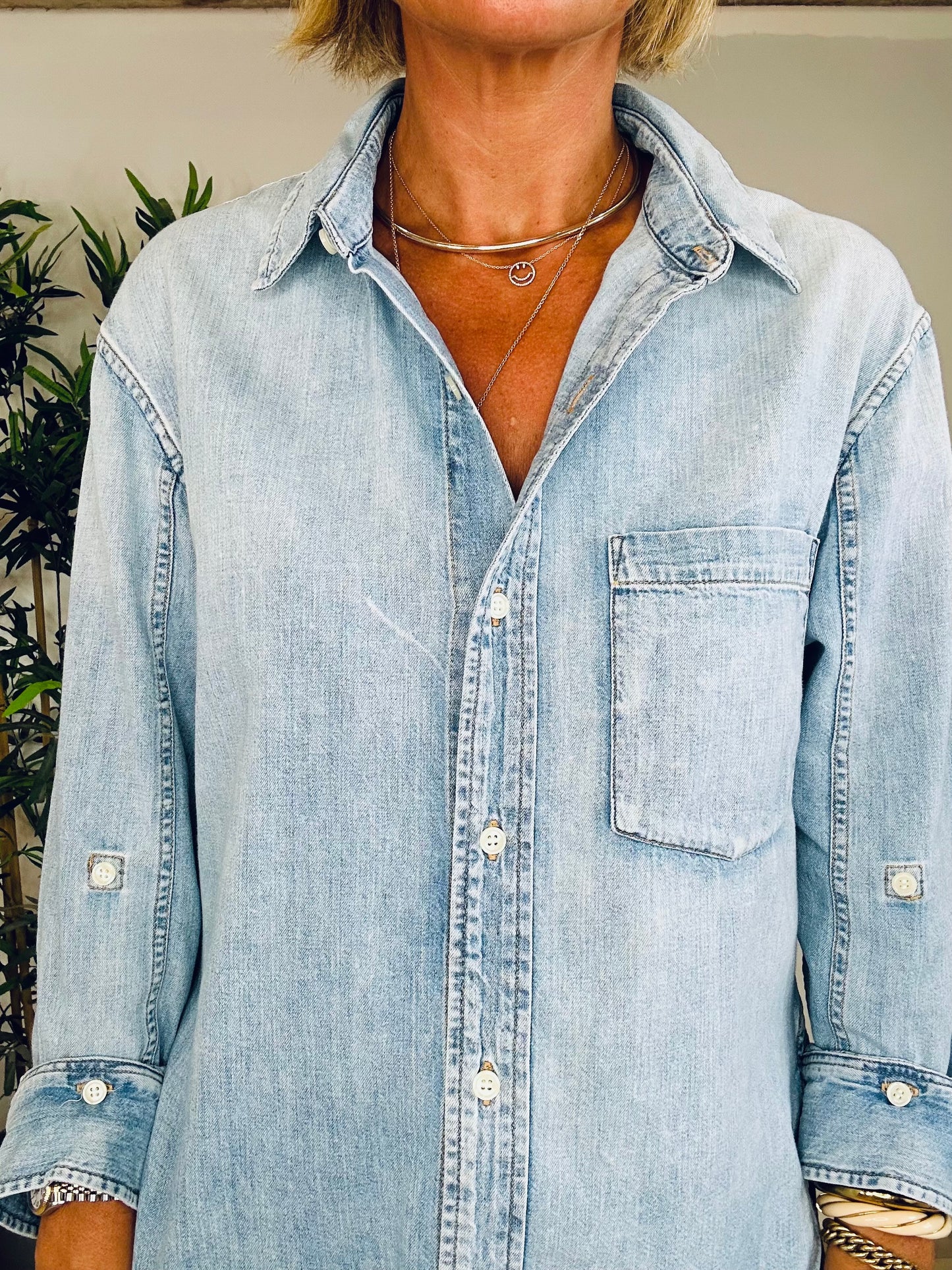 Denim Kayla Shirt - Size S