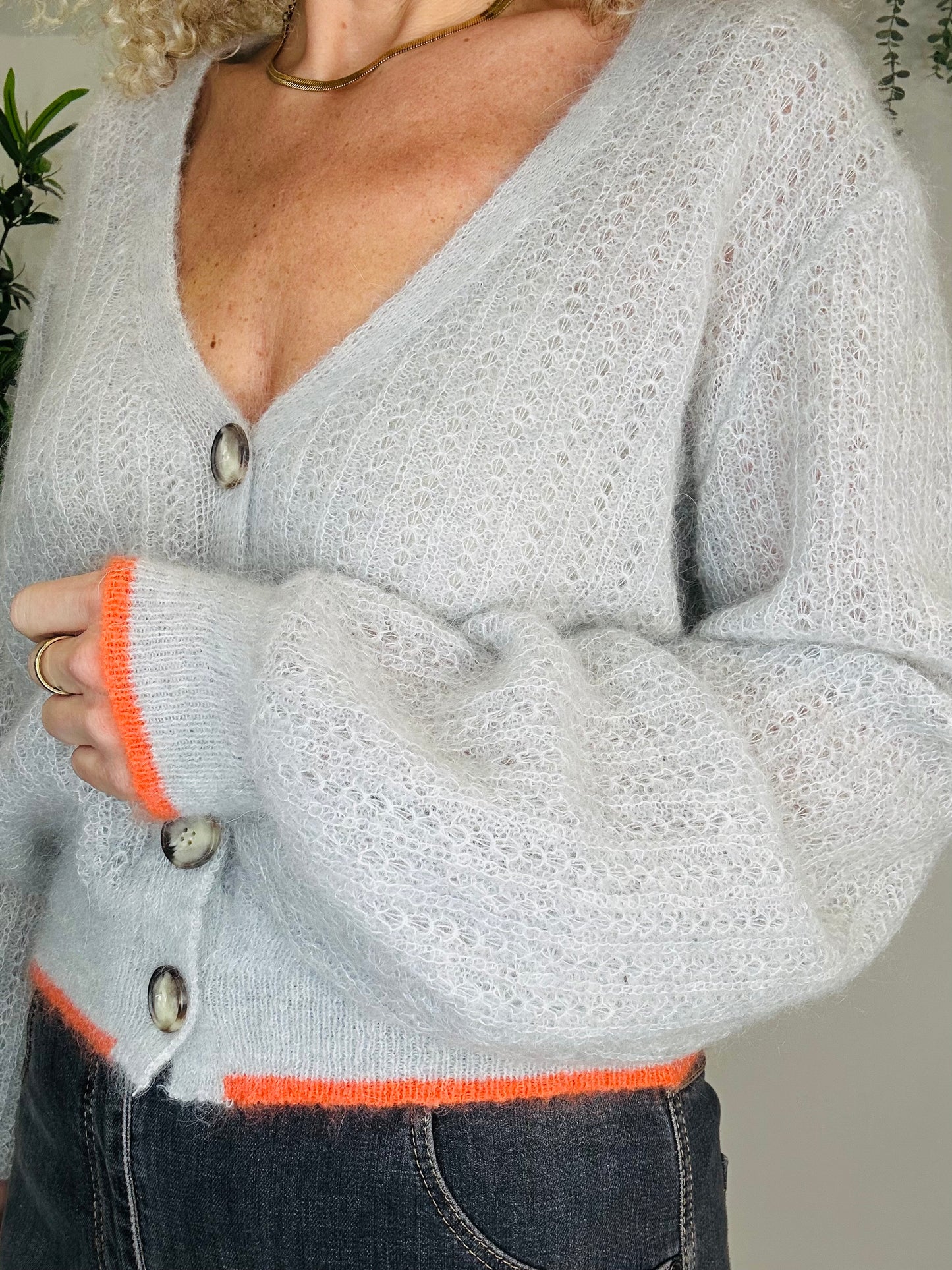 Mohair Cardigan - Size L