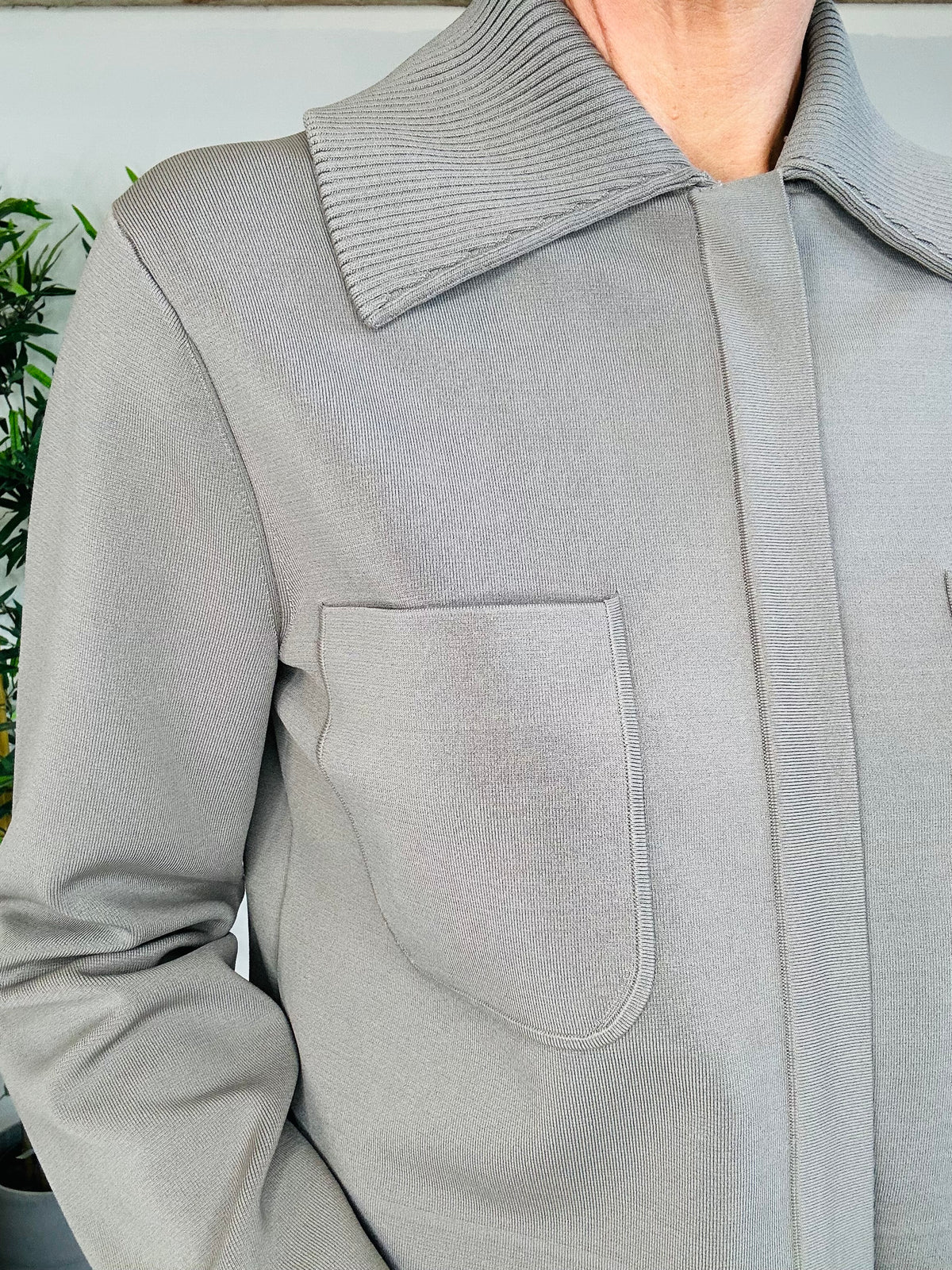 Milano Knit Stretch Short Jacket - Size S