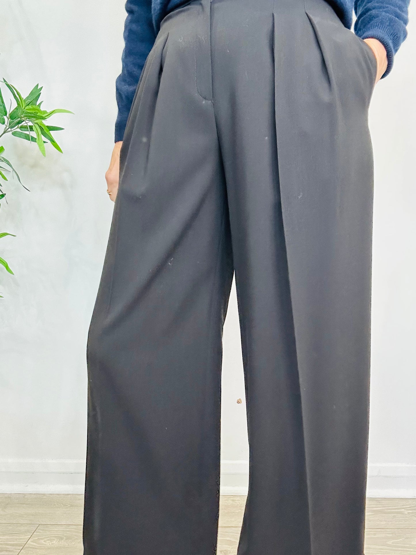 Wide Leg Trousers - Size 8