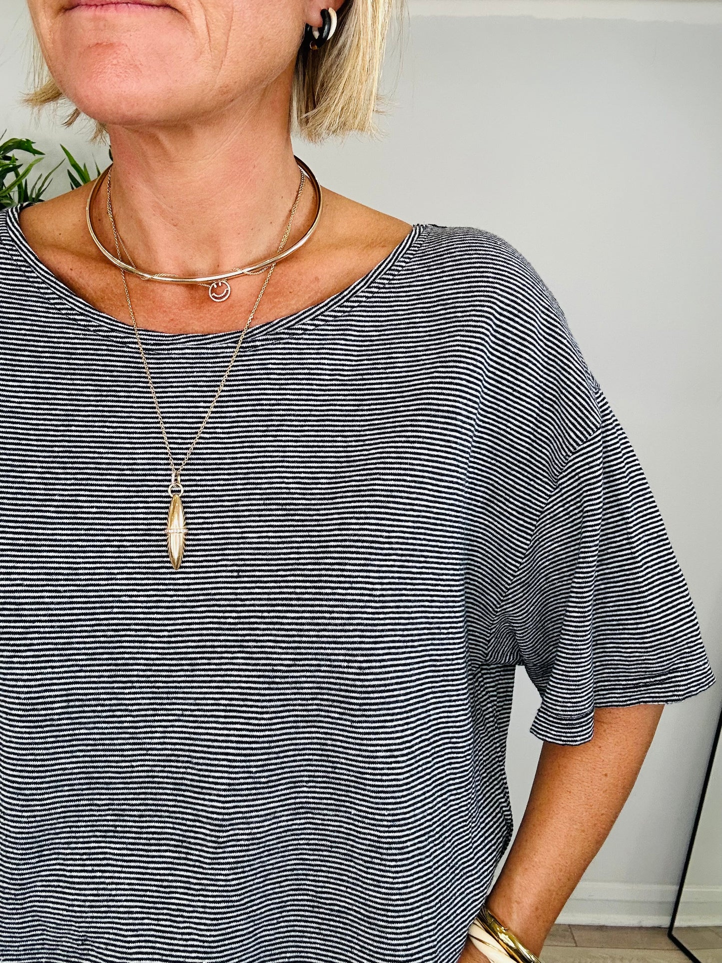 Striped Tee - Size L
