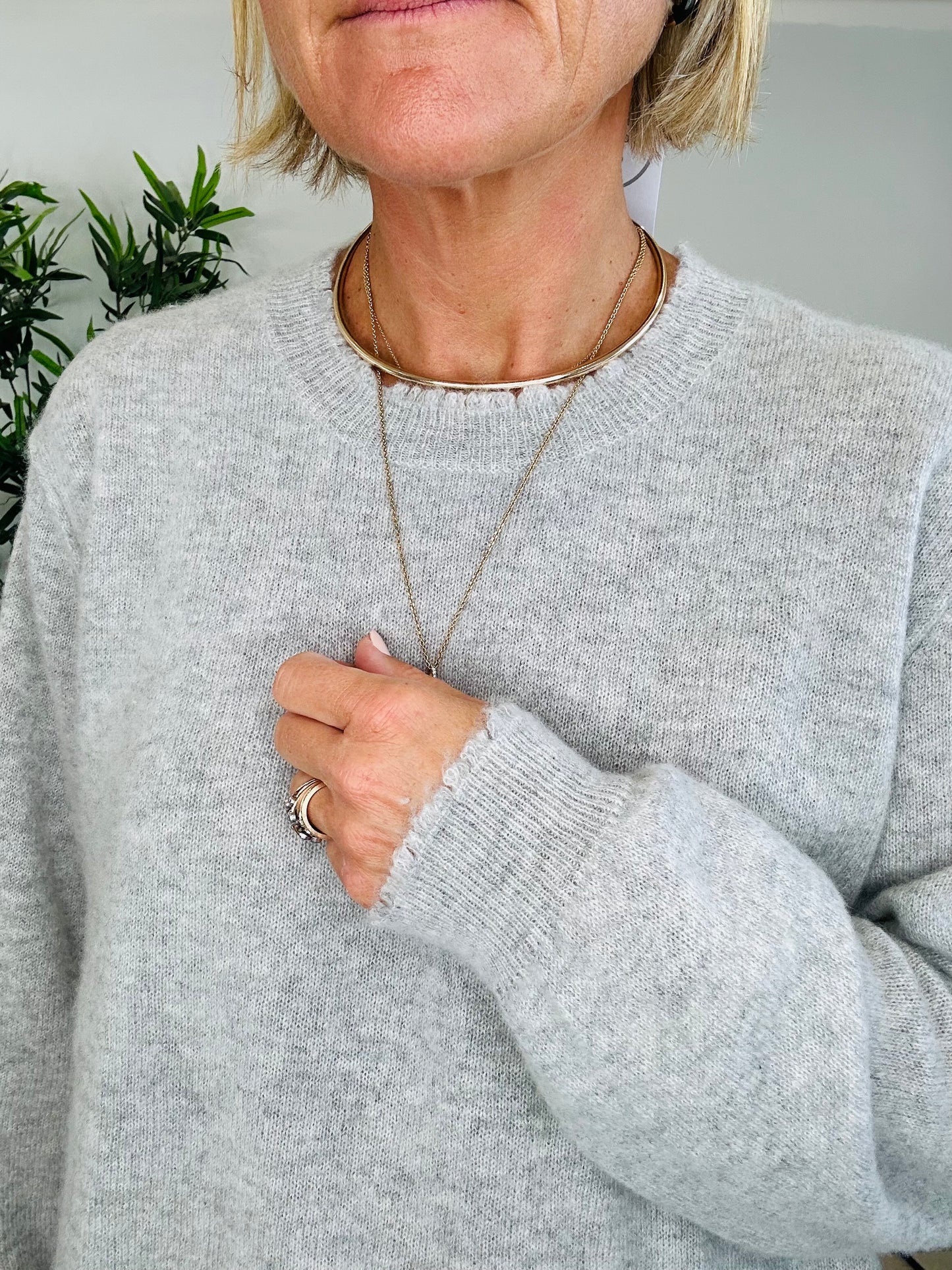 Cashmere Crew Neck Jumper - Size 4