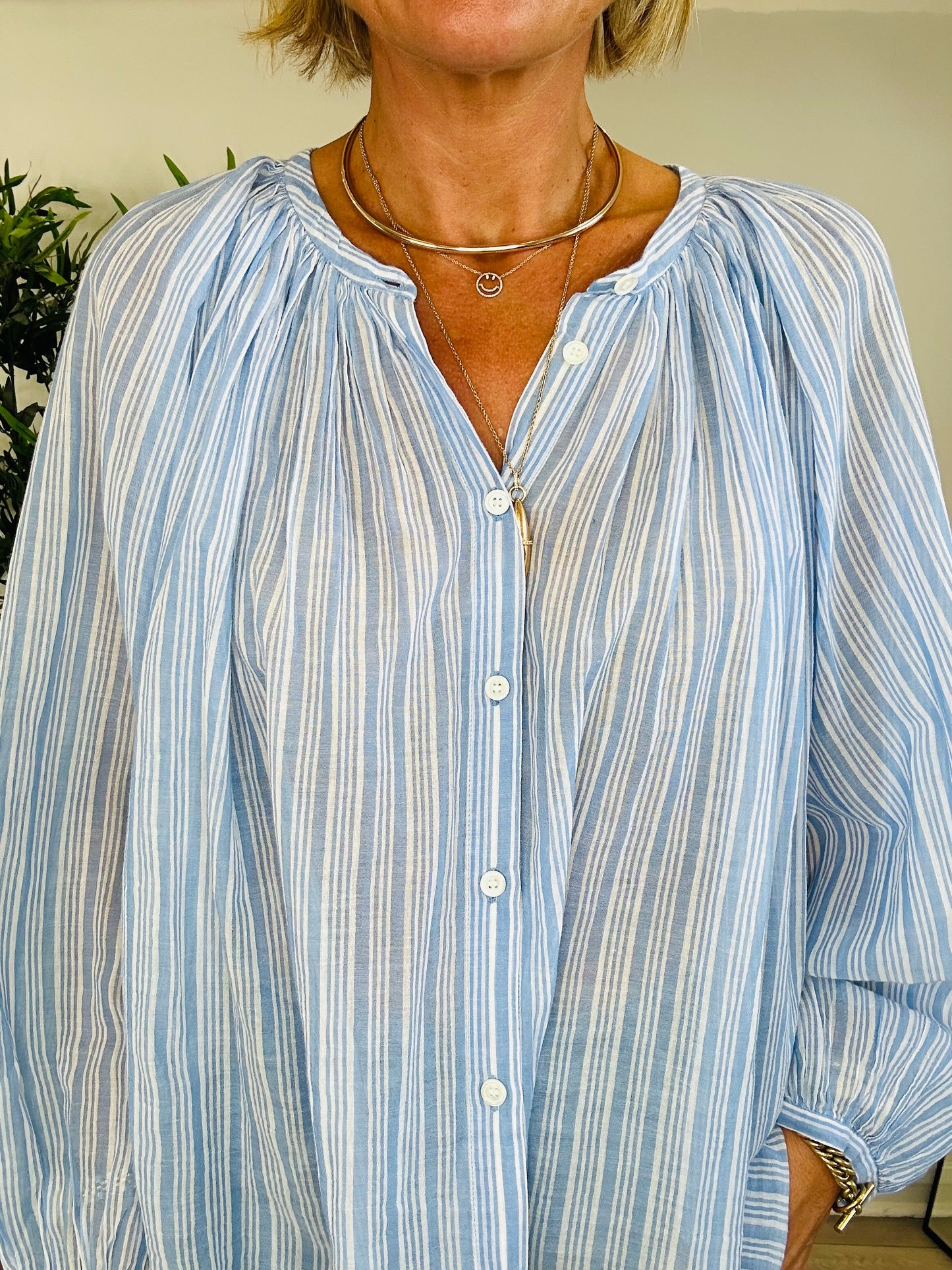 Jonie Striped Shirt - Size L