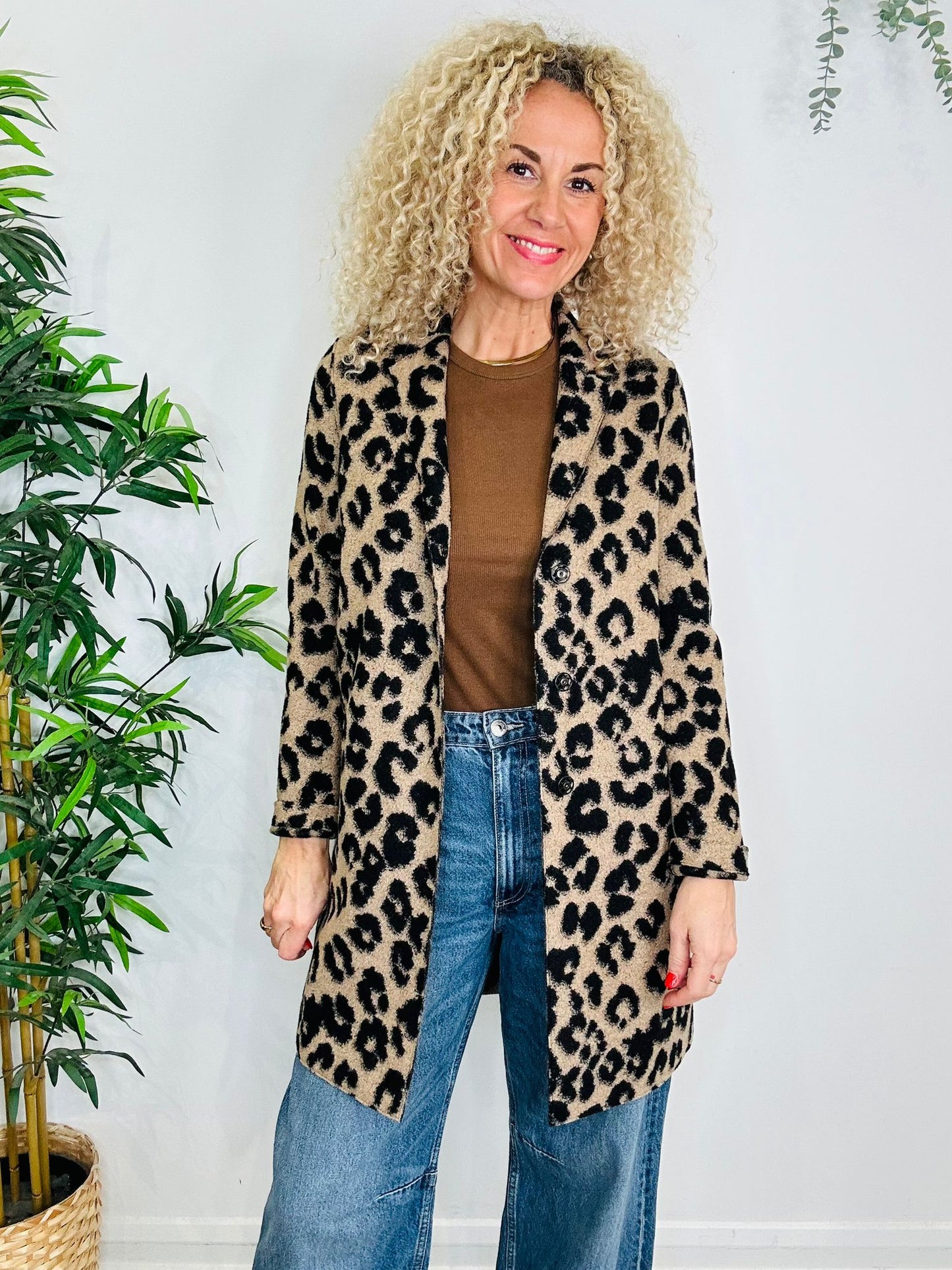 Leopard Print Jacket - Size 40IT