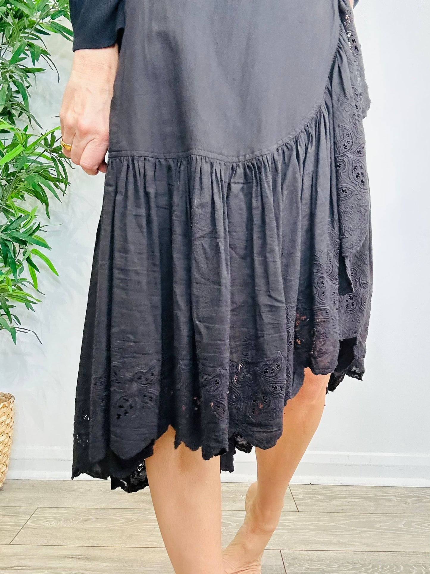 Broderie Wrap Skirt - Size 8