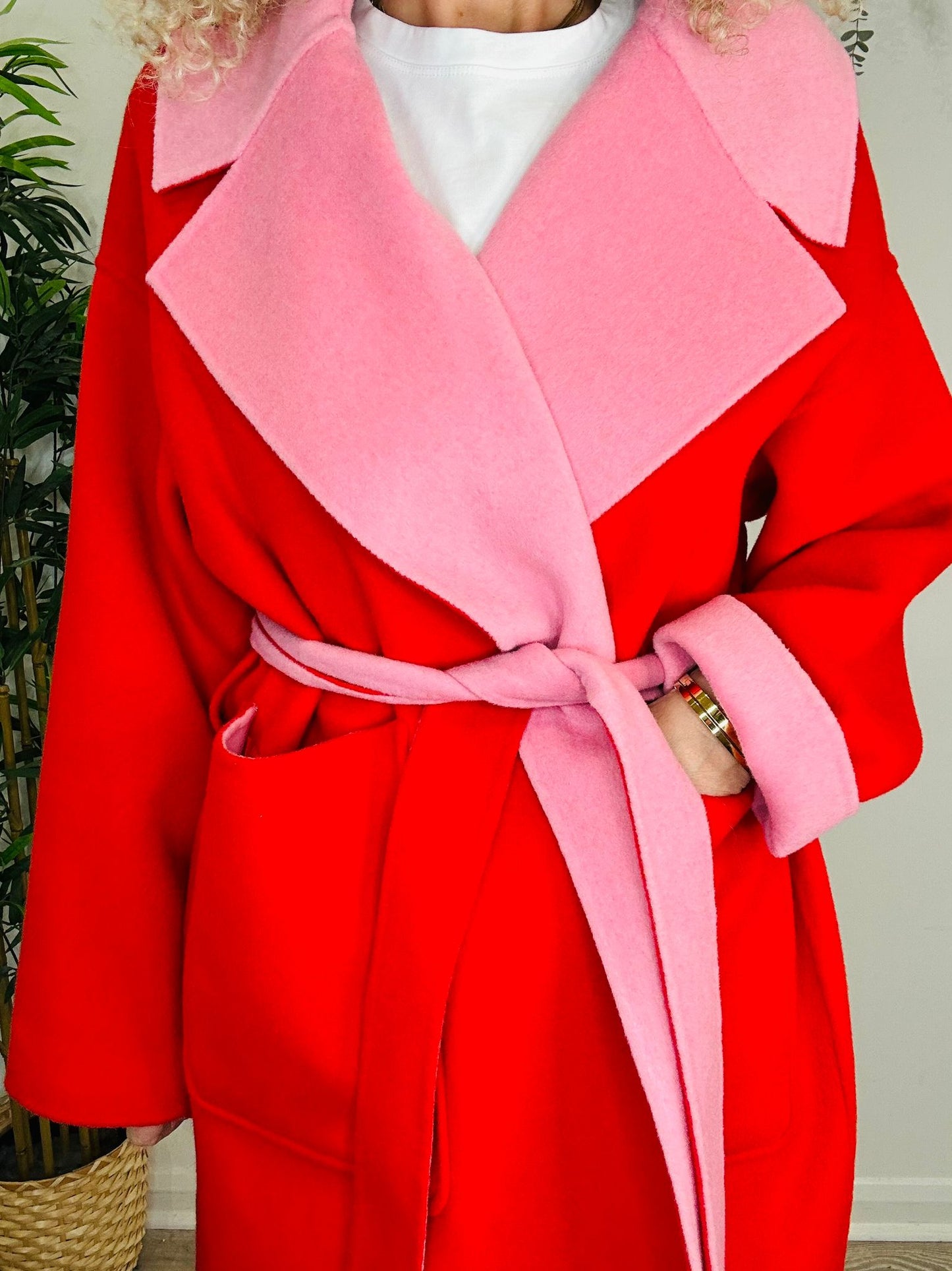 Reversible Wool Coat - Size 40