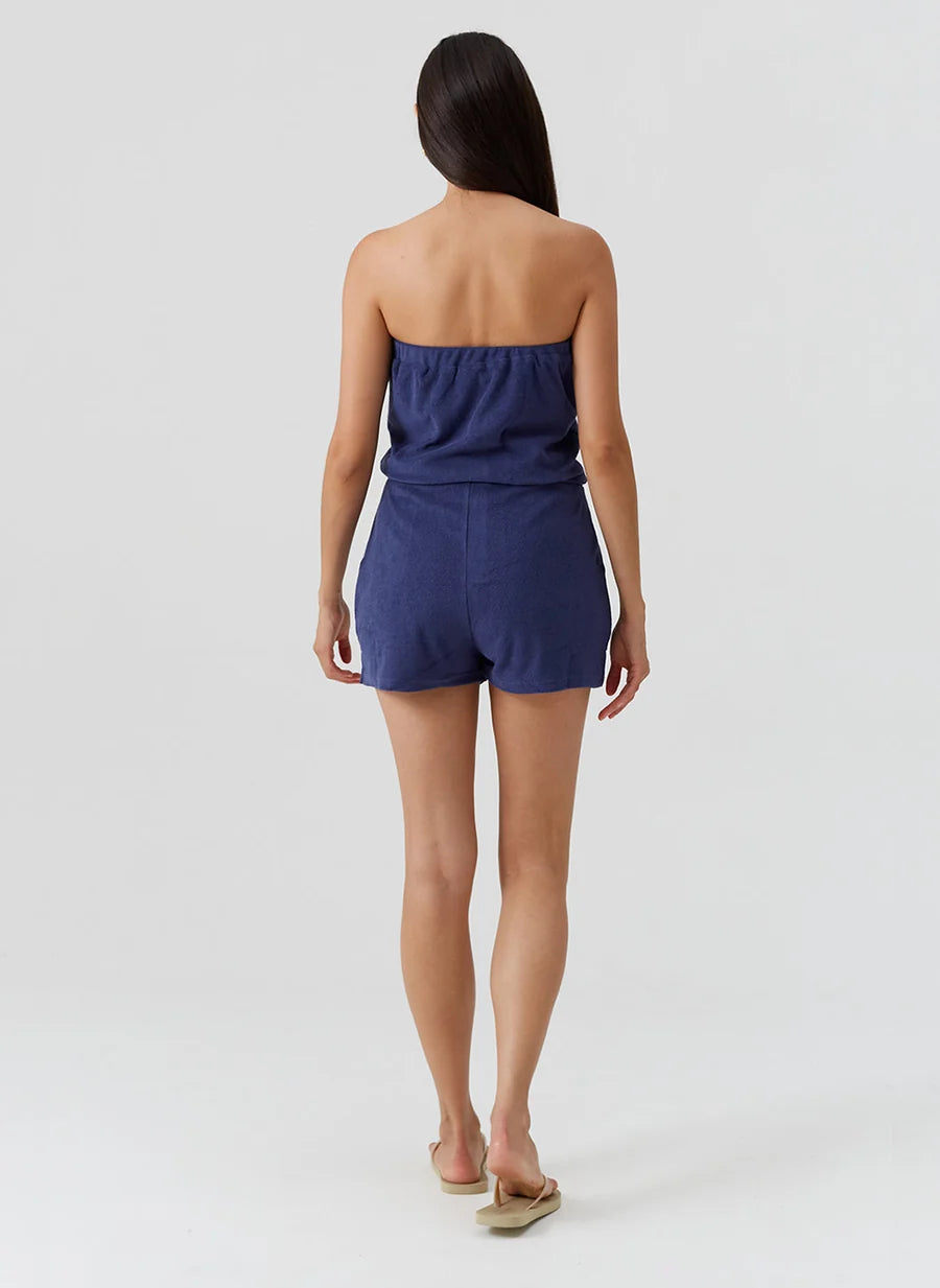 Towelling Playsuit - Size L