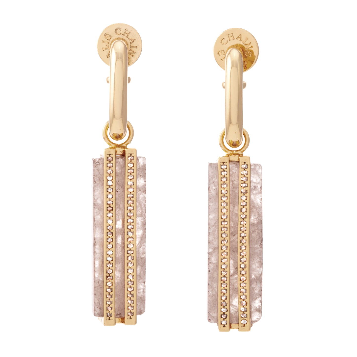 Sahara Drop Earrings - Smokey Quartz