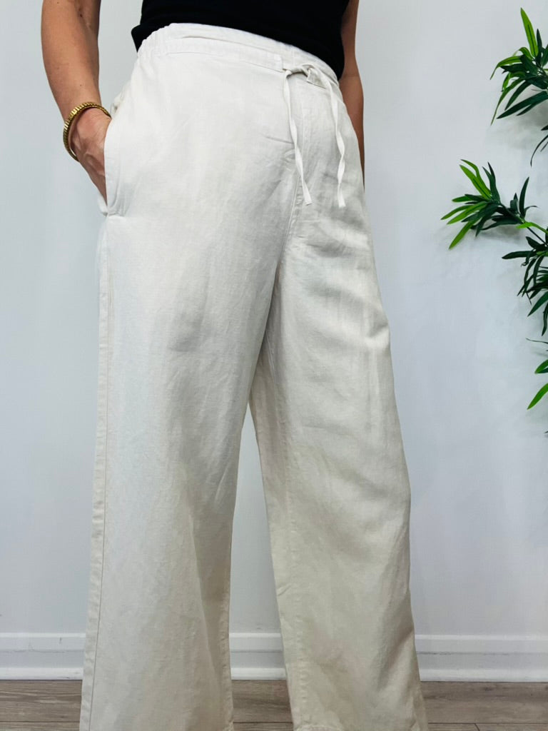 Linen Trousers - Size 8