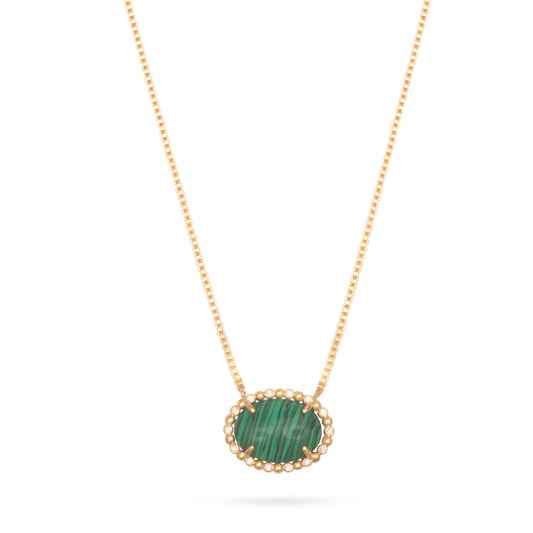 Button Choker - Malachite