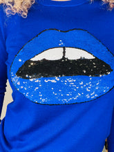 Load image into Gallery viewer, Sequin Lips Jumper - Size XS

