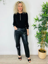 Load image into Gallery viewer, Faux Leather Trousers - Size 30
