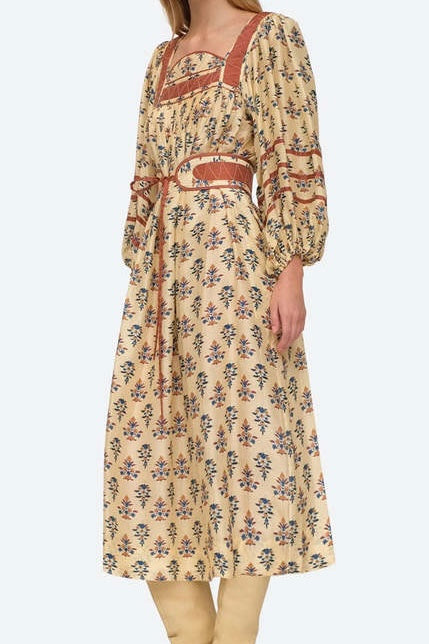Norah Raw Silk Dress - Size XS