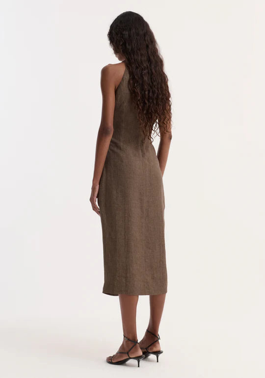 Sarong Linen Dress - Size 36