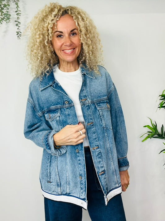 Oversized Denim Jacket - Size M