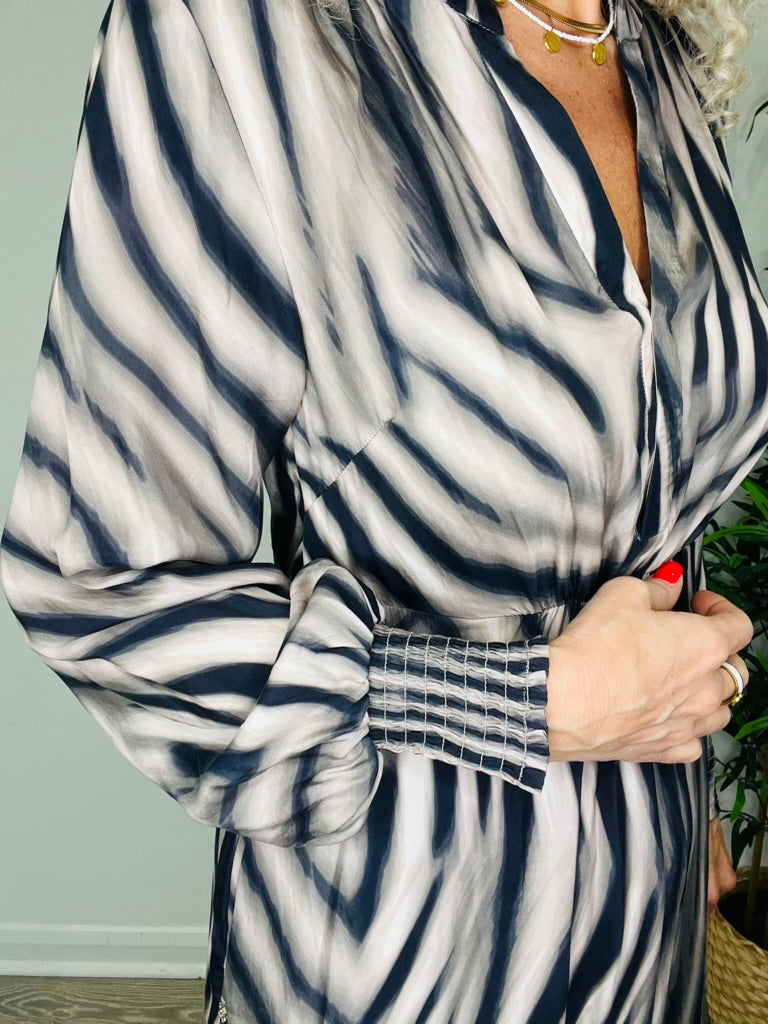 Patterned Maxi Dress - Size 34